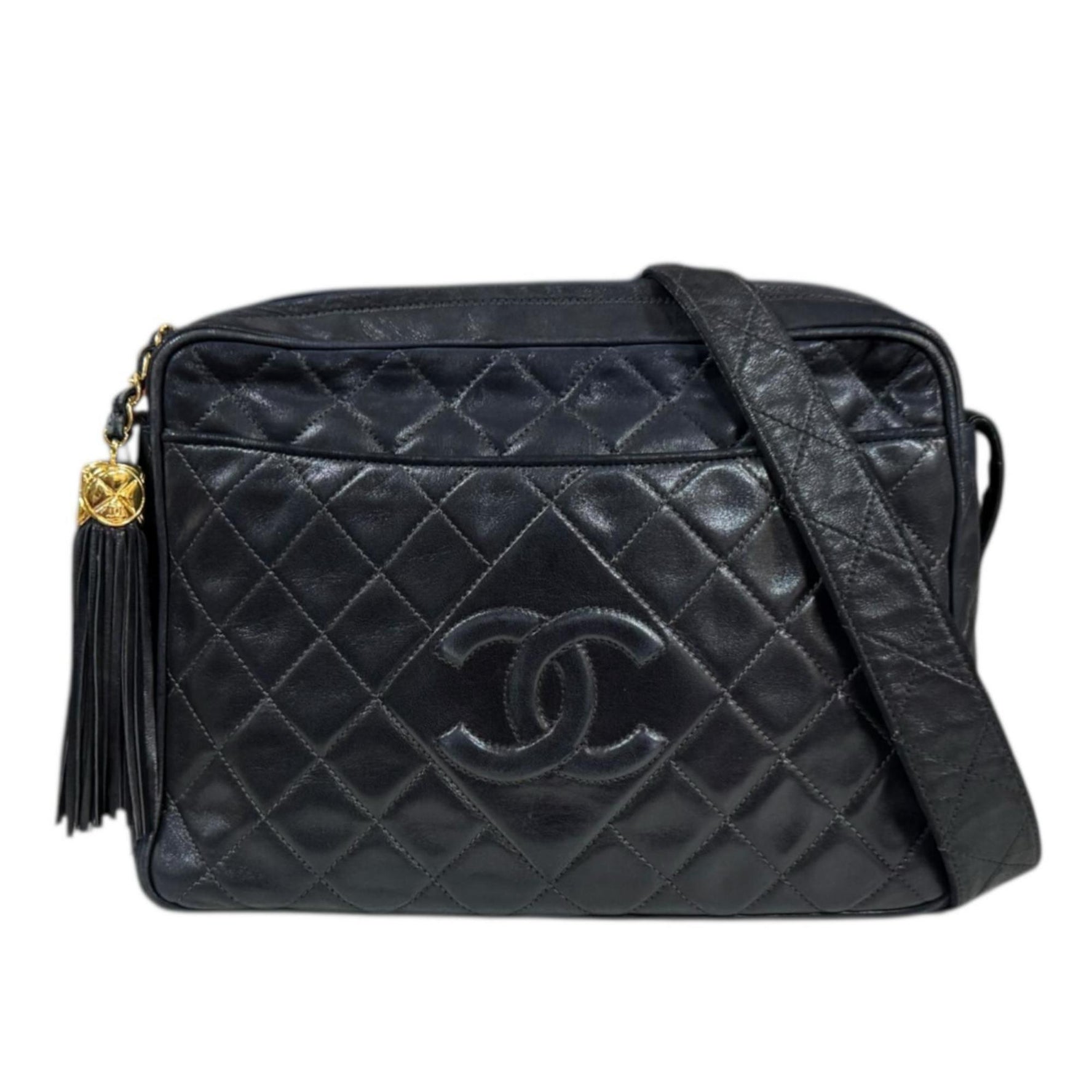 Chanel Matelasse Shoulder Bag, Lambskin, Tassel