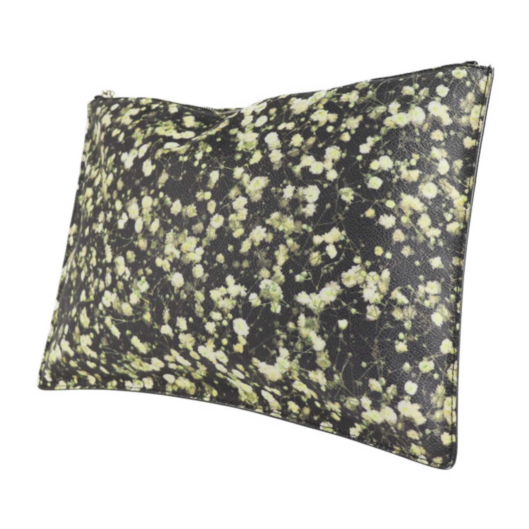 GIVENCHY Pouch Clutch Bag 960 Black Multicolor Second Flower Print