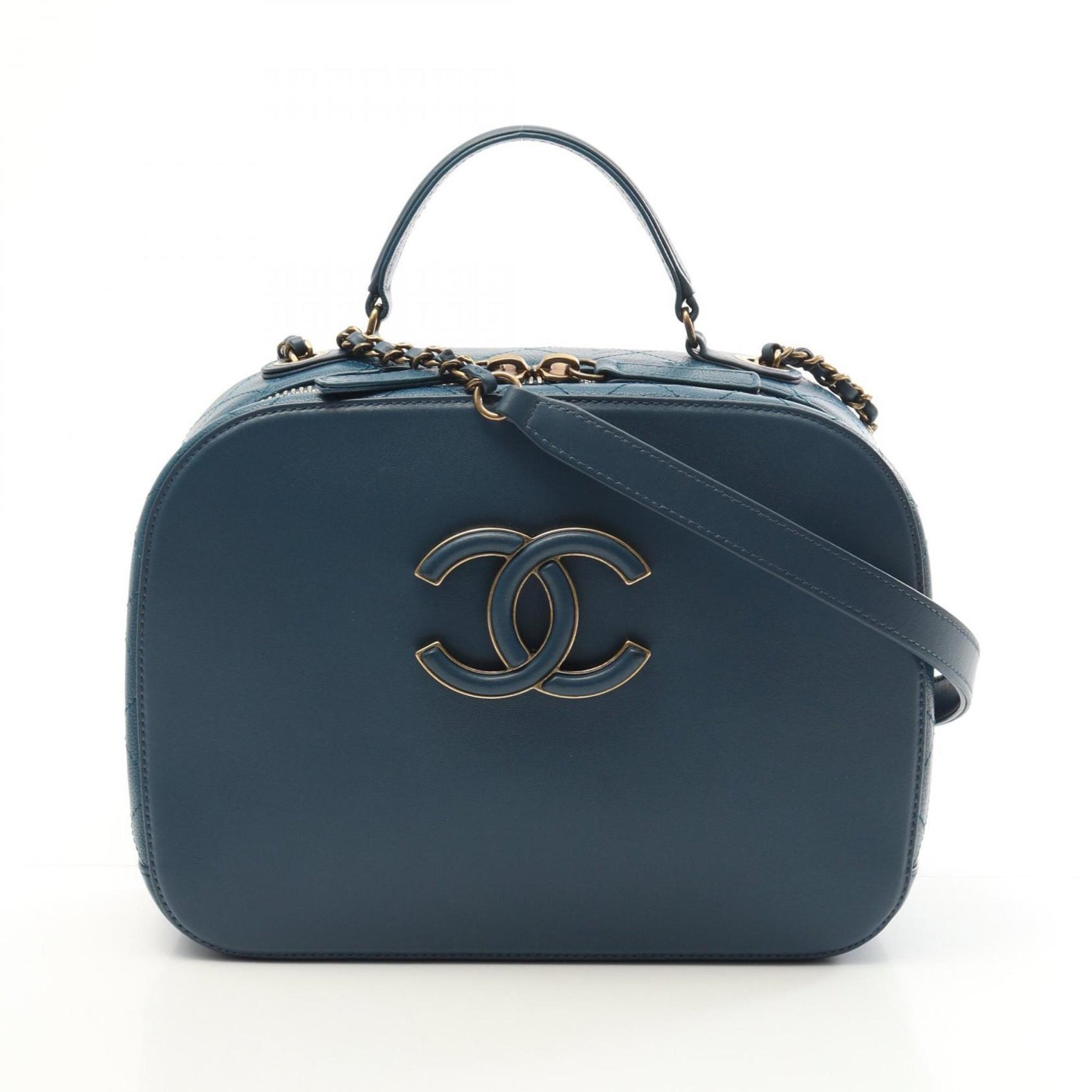 CHANEL Coco Mark Shoulder Bag, Leather