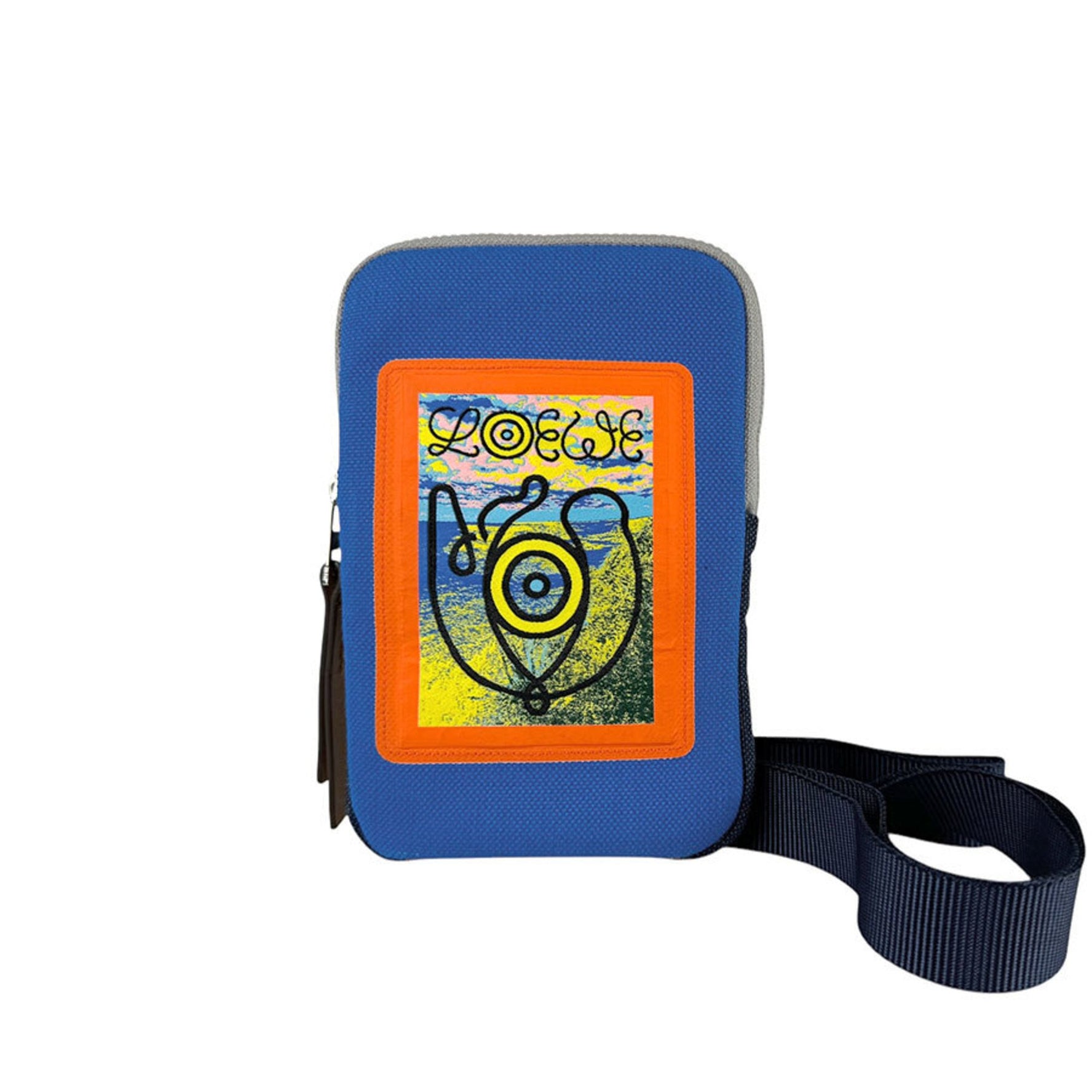 LOEWE Pouch Neck Airoewe Canvas Blue x Multicolor