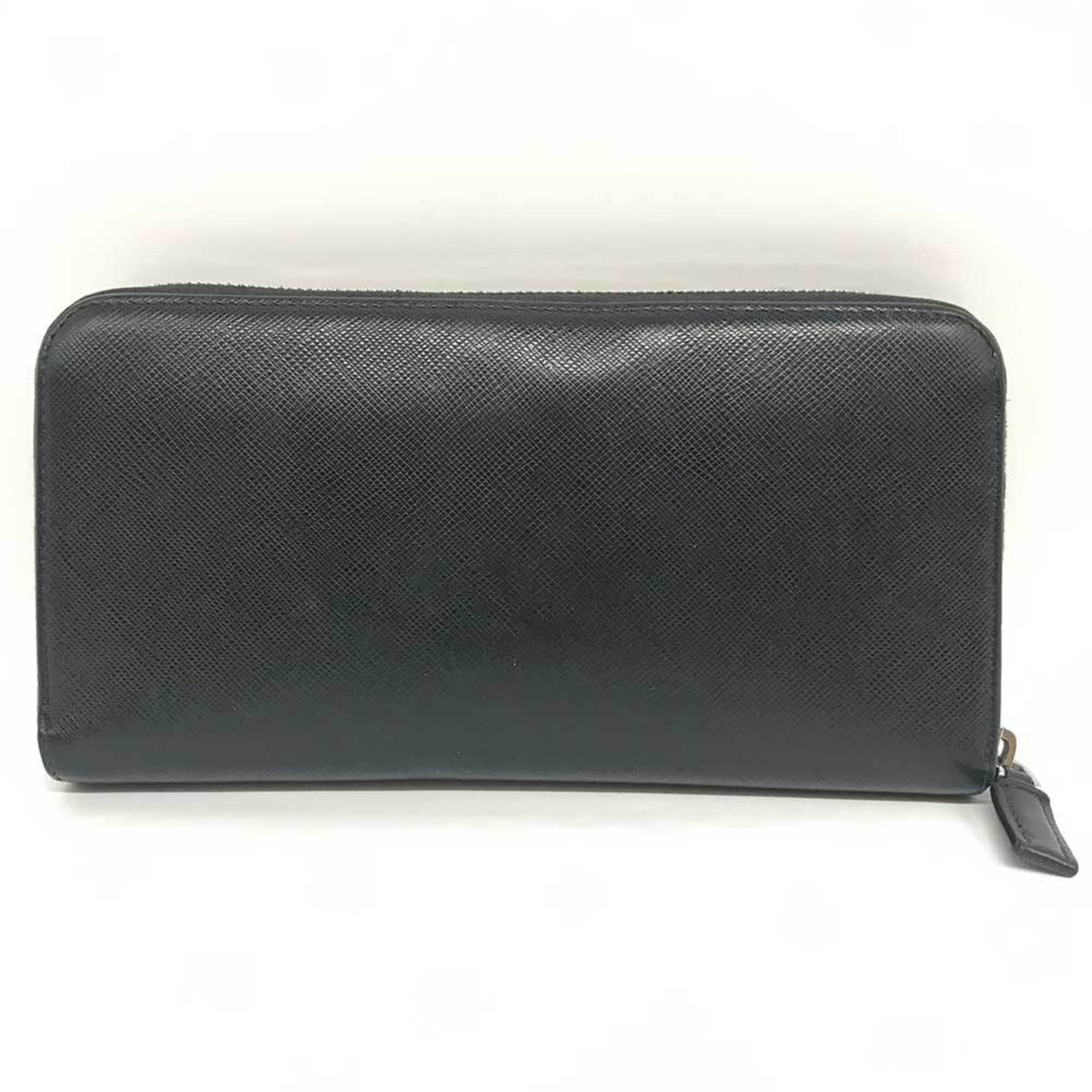 Prada Round Saffiano Leather Nero Long Wallet