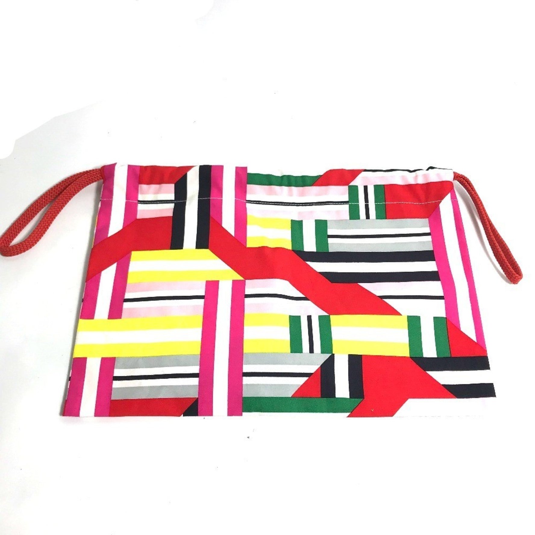 HERMES Petit H Pouch Silk Multicolor
