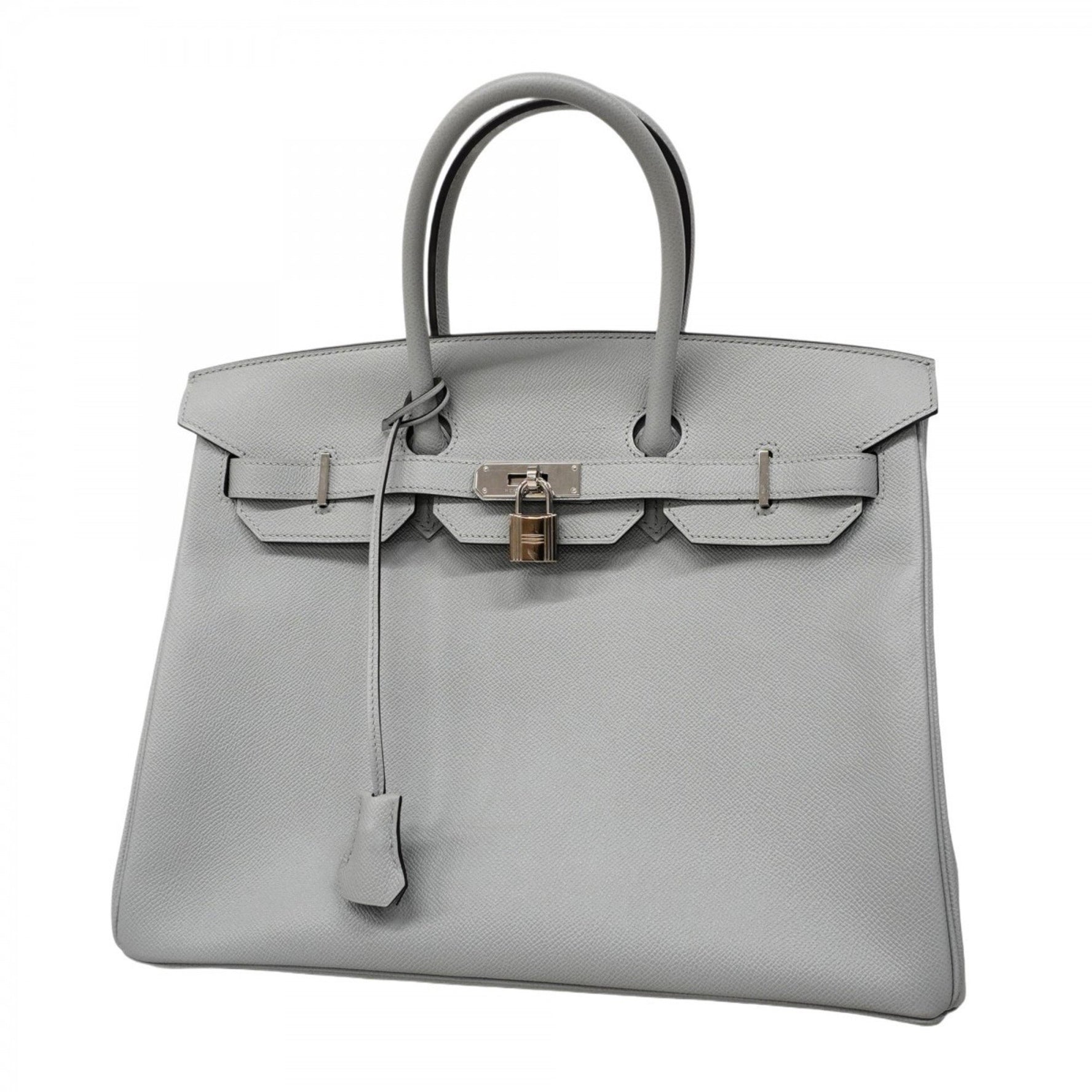 Hermes Hermès Birkin 35 handbag in Epsom leather with blue glacier and a T-stamp for women