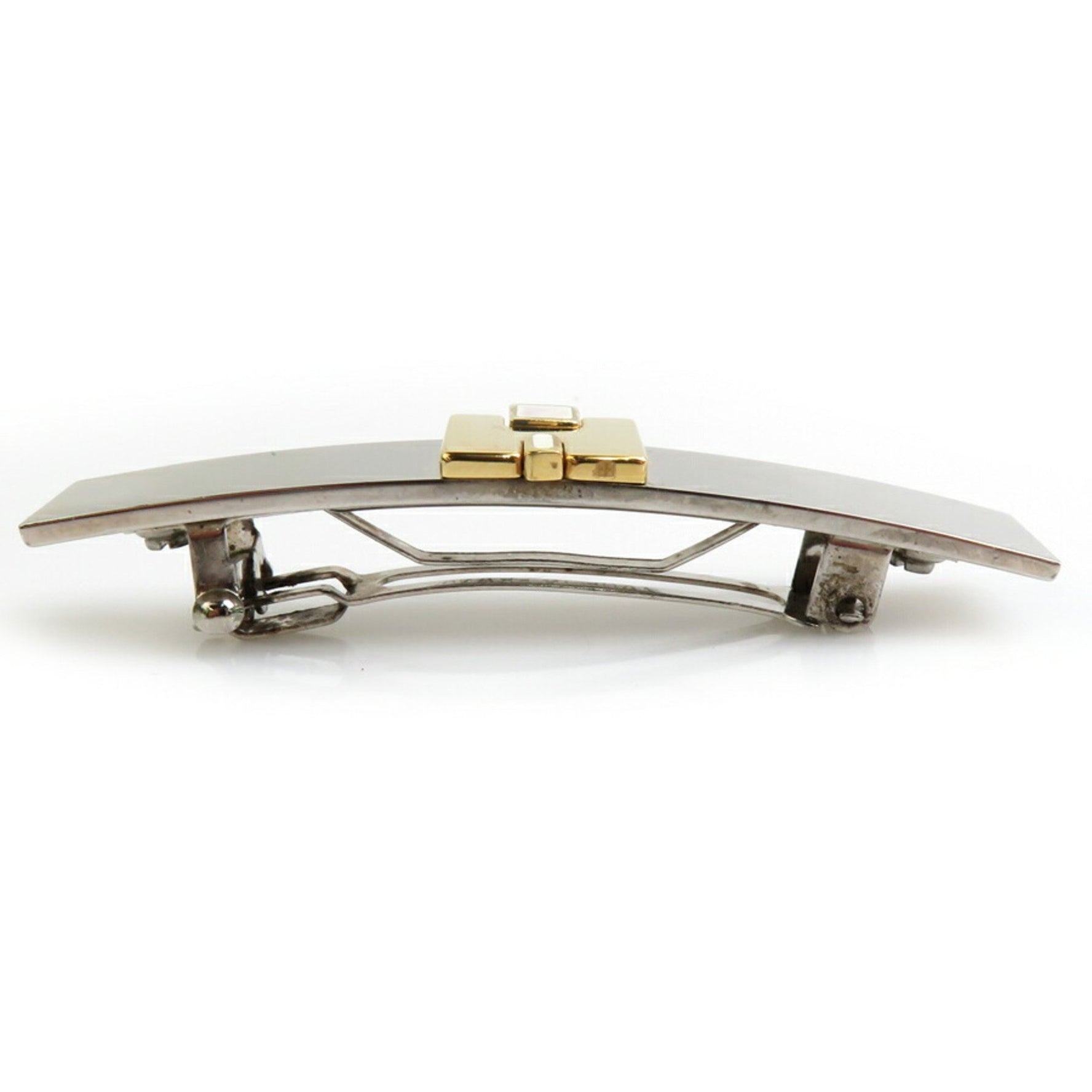 Hermes Barrette Metal Silver Gold White