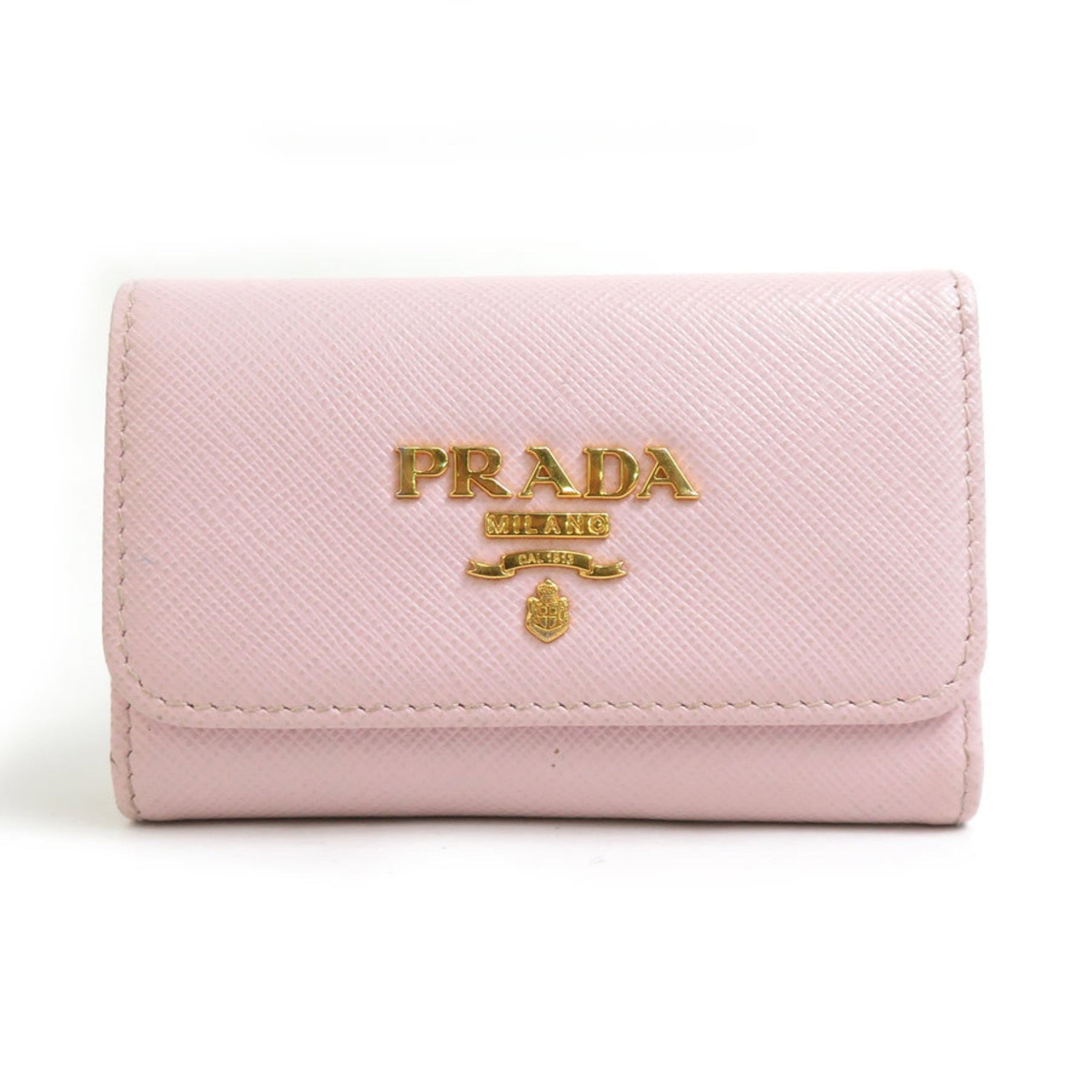 PRADA key case leather ladies