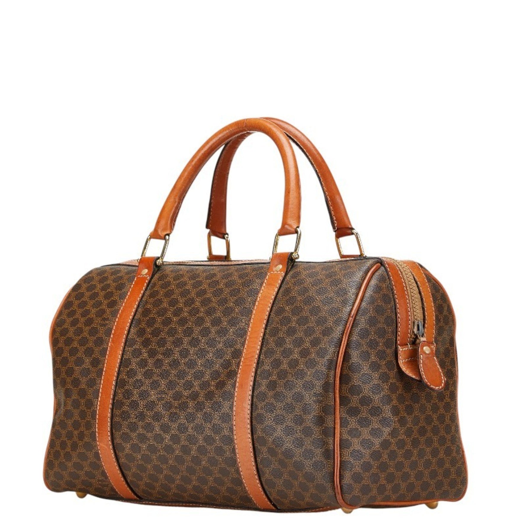 Celine Macadam Boston Bag, PVC Leather Handbag