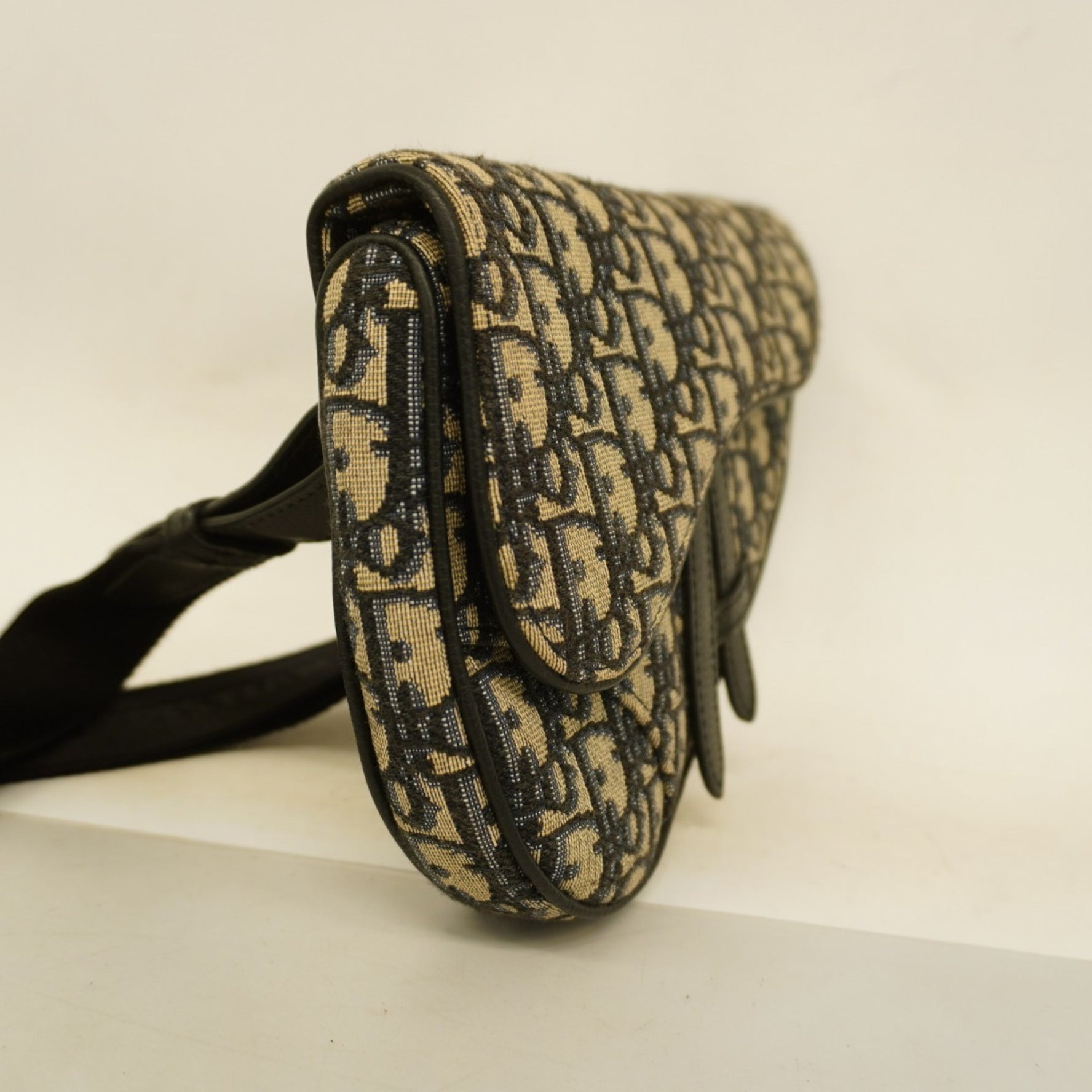 Christian Dior Saddle Canvas Shoulder Bag