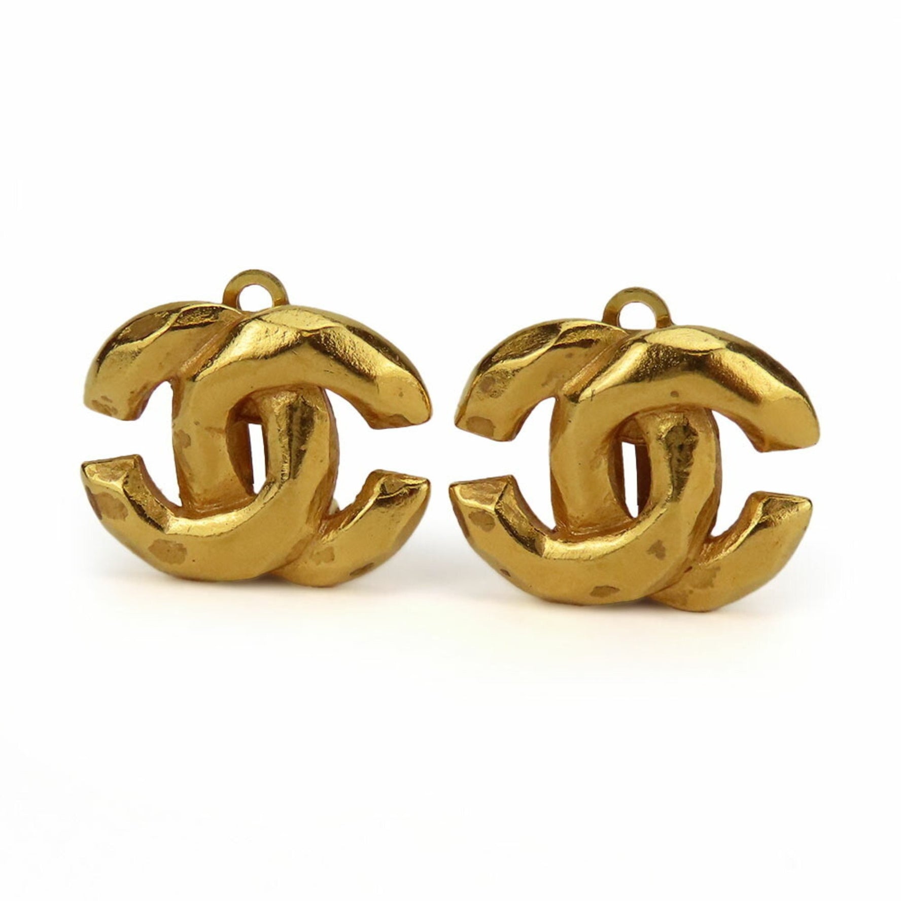 Chanel Earrings Coco Mark Metal Plated
