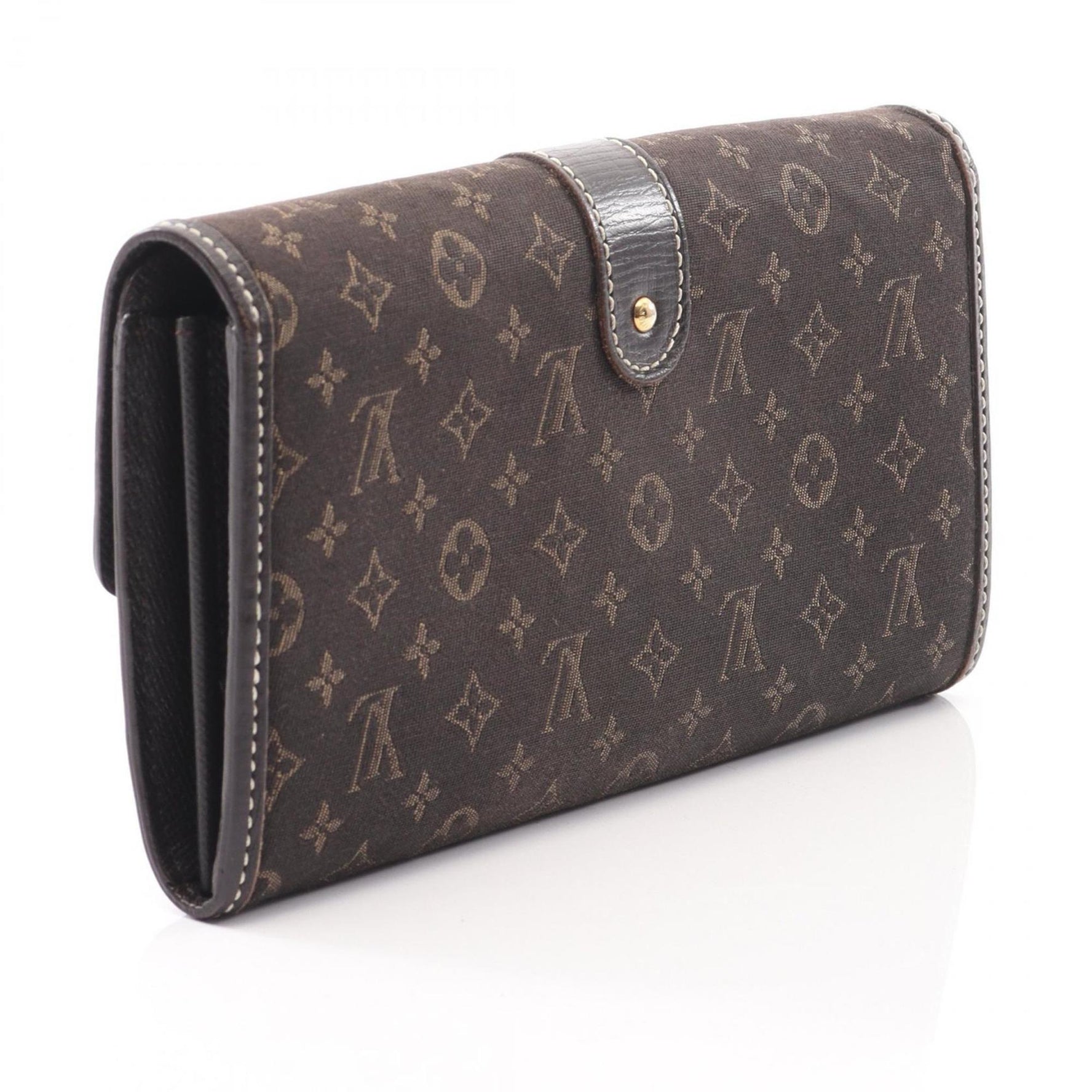 Louis Vuitton Portefeuille Sarah Bifold Long Wallet, Canvas and Leather, Monogram Idylle, Brown