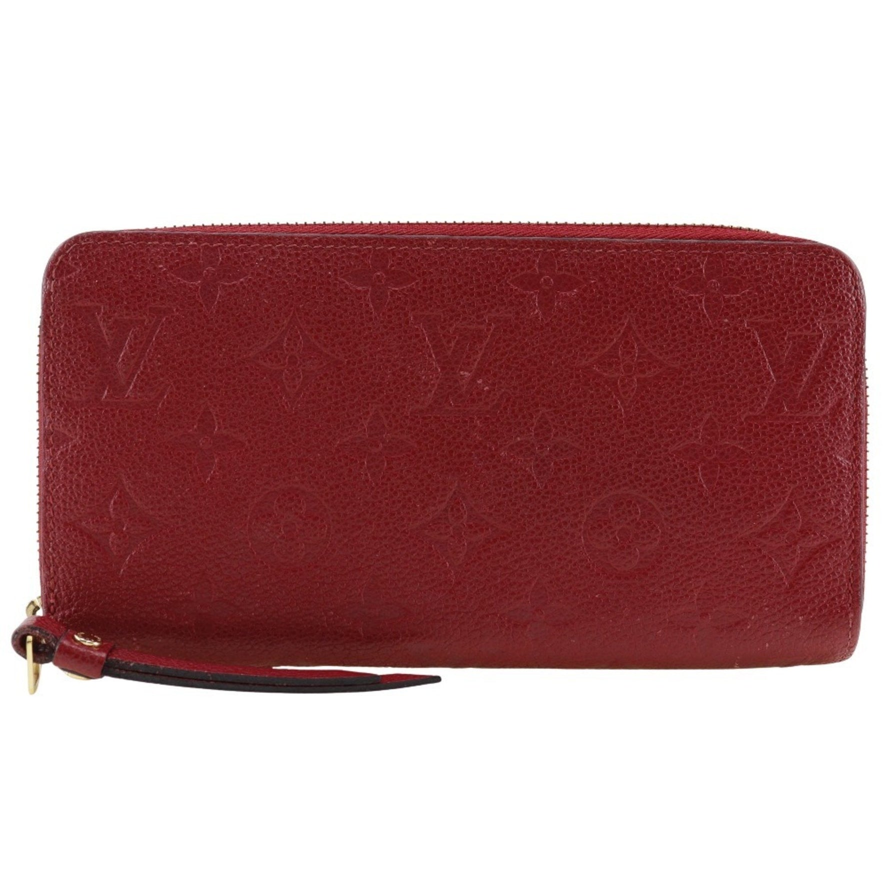 Louis Vuitton Zippy Wallet Long Monogram Empreinte Cerise 2019 Red wallet