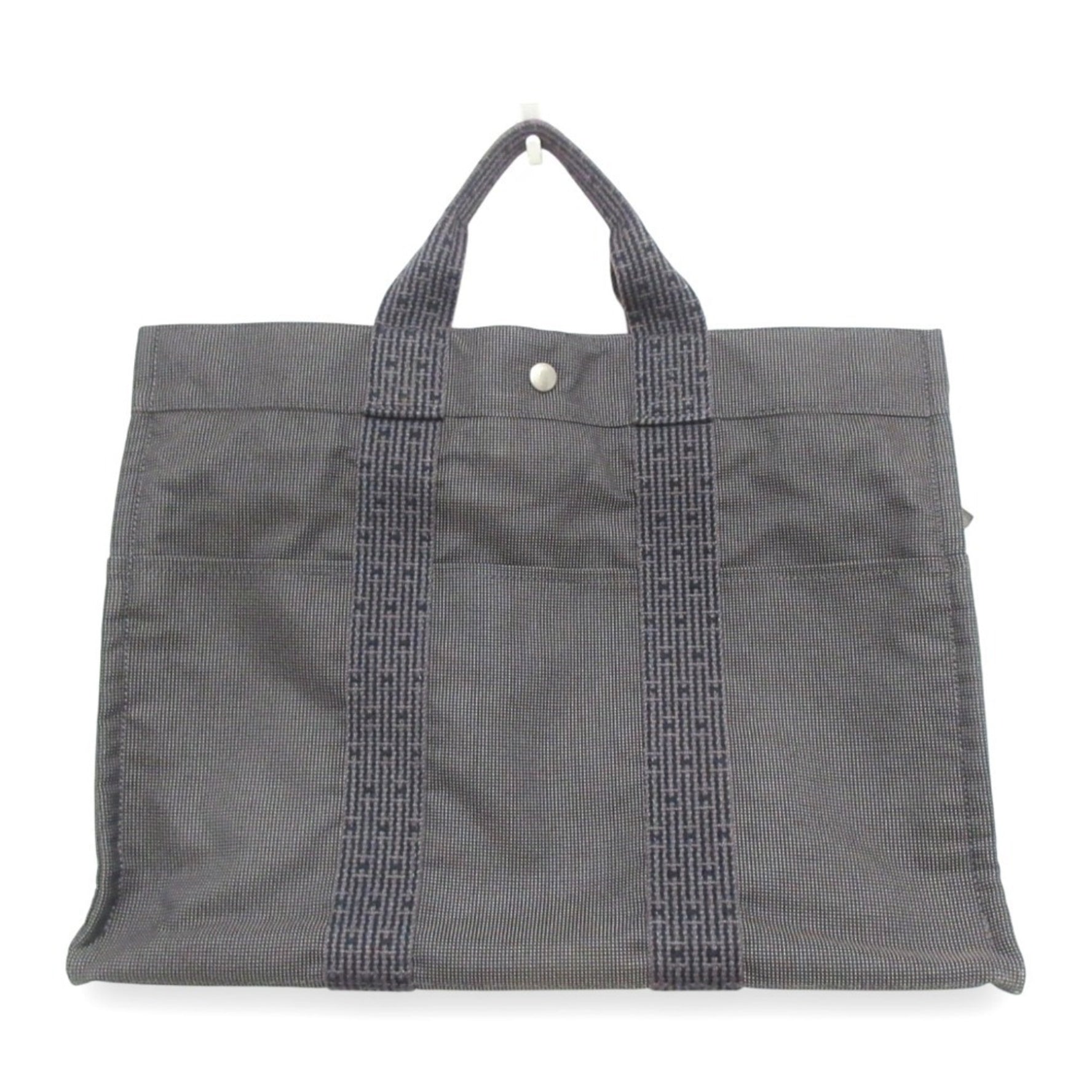 HERMES Air Line Canvas Tote Bag MM Men's