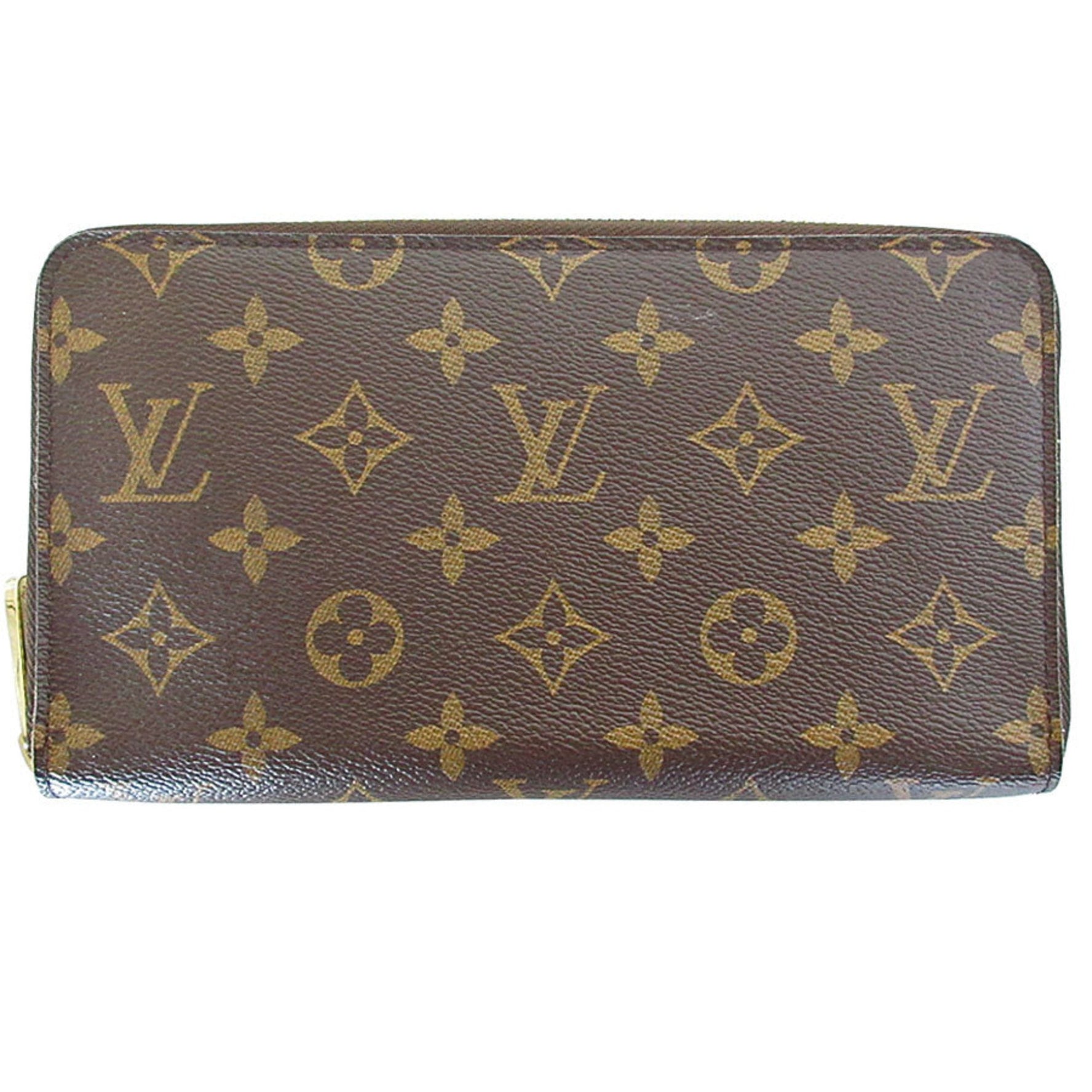 Louis Vuitton Organizer Long Wallet Monogram Zippy Canvas Gold Men's