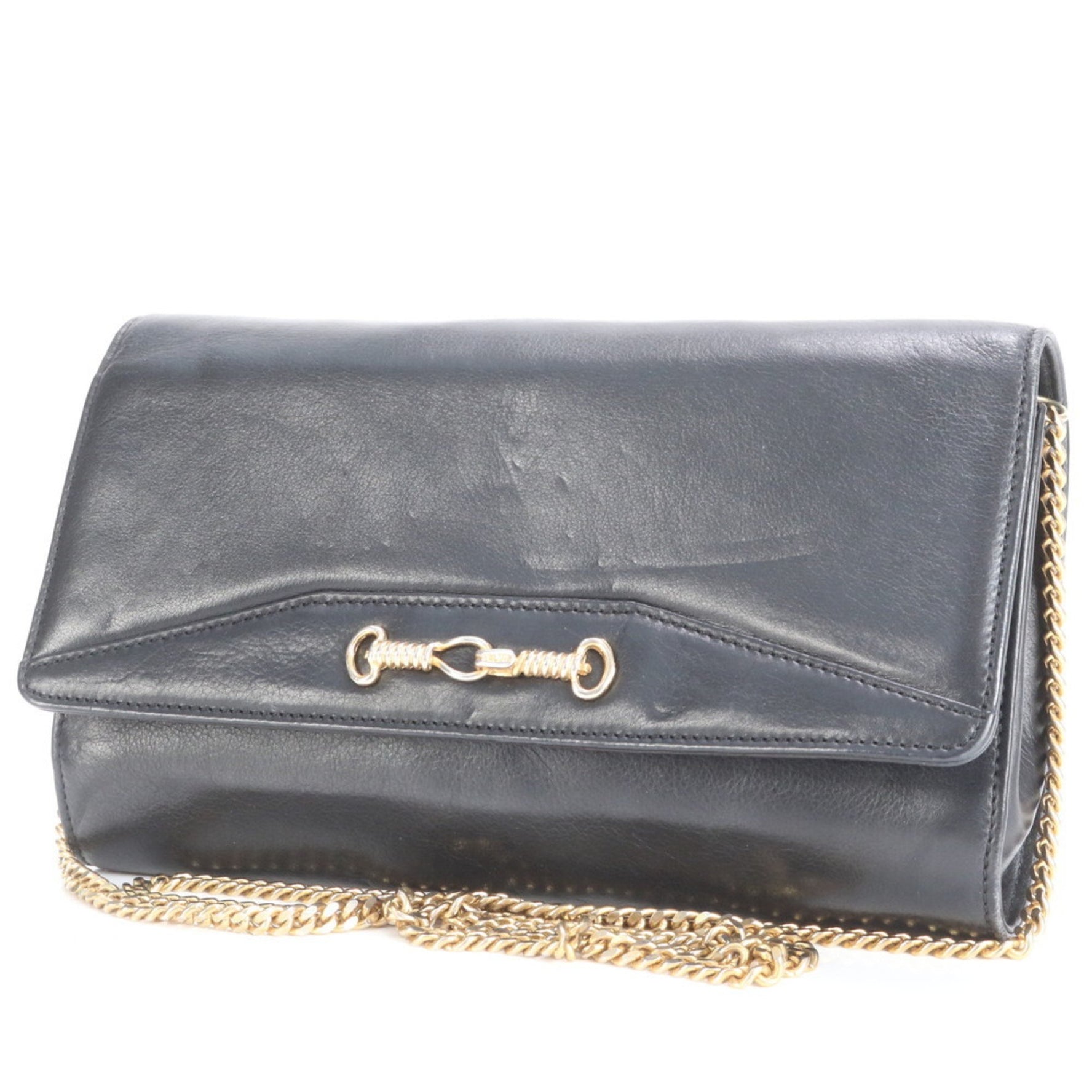 Celine Chain Leather Shoulder Bag Hand Tote