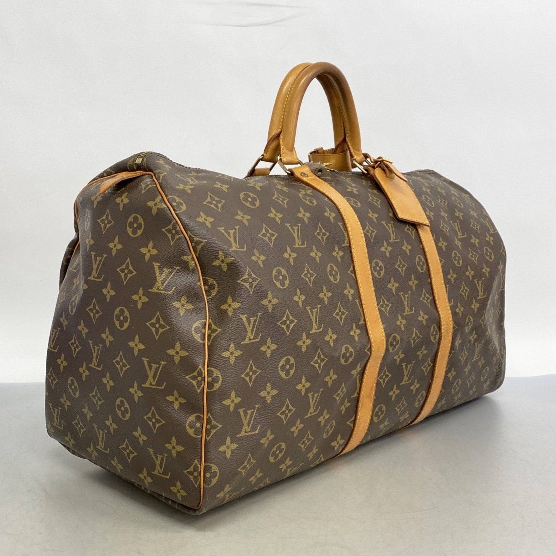 Louis Vuitton Monogram Keepall 55 Boston Bag Men's and