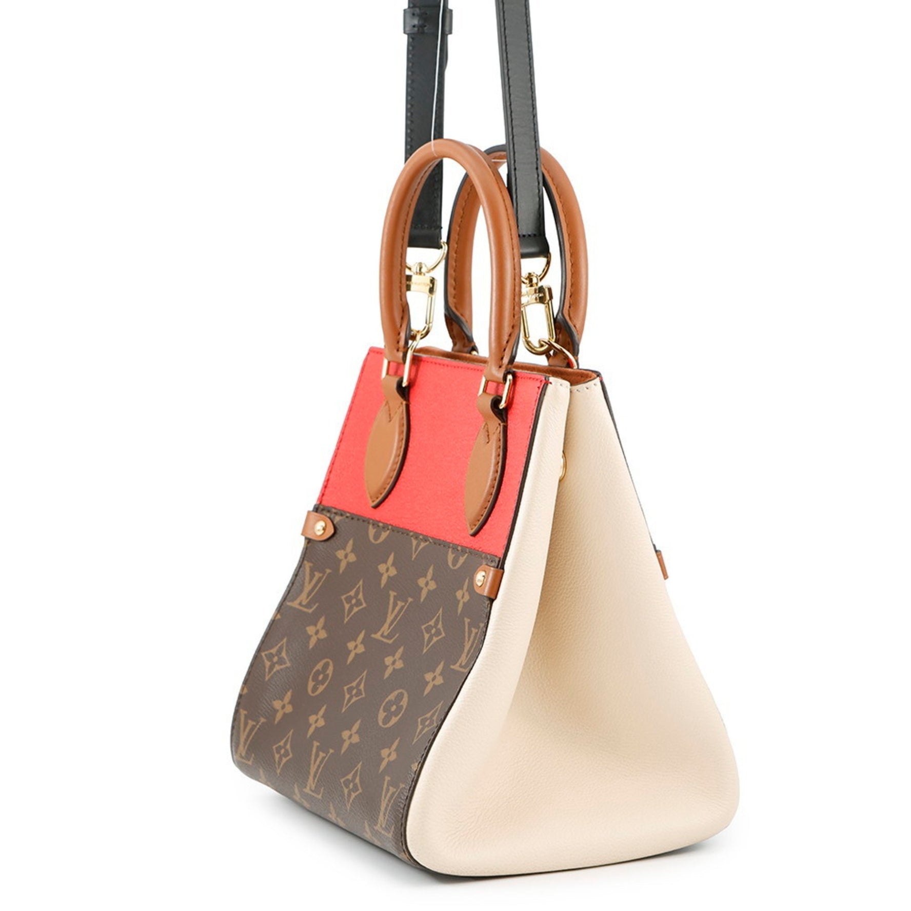 Louis Vuitton Monogram Calfskin Fold Tote PM Handbag LOUIS VUITTON