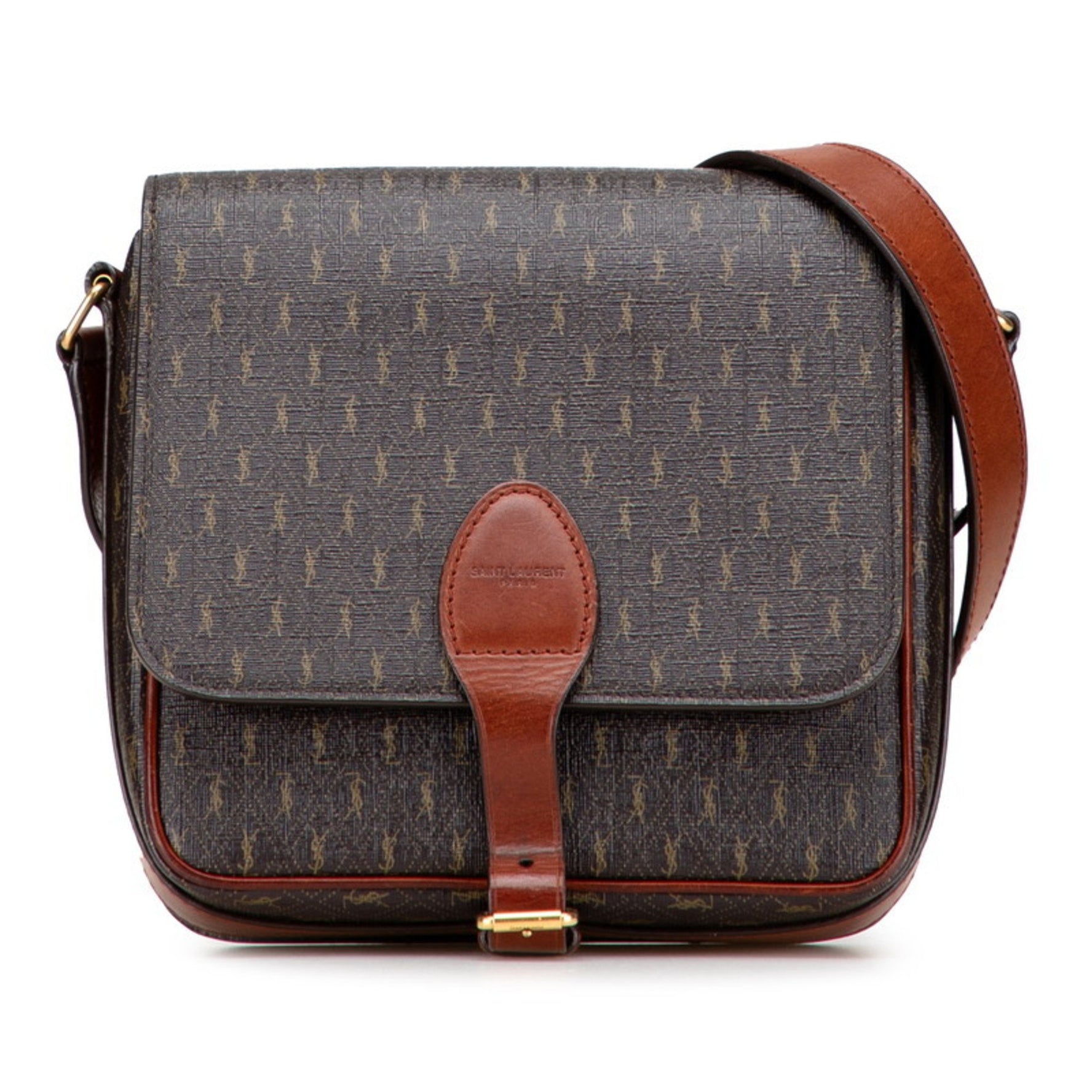 Saint Laurent YSL Monogram Shoulder Bag PVC Leather SAINT LAURENT