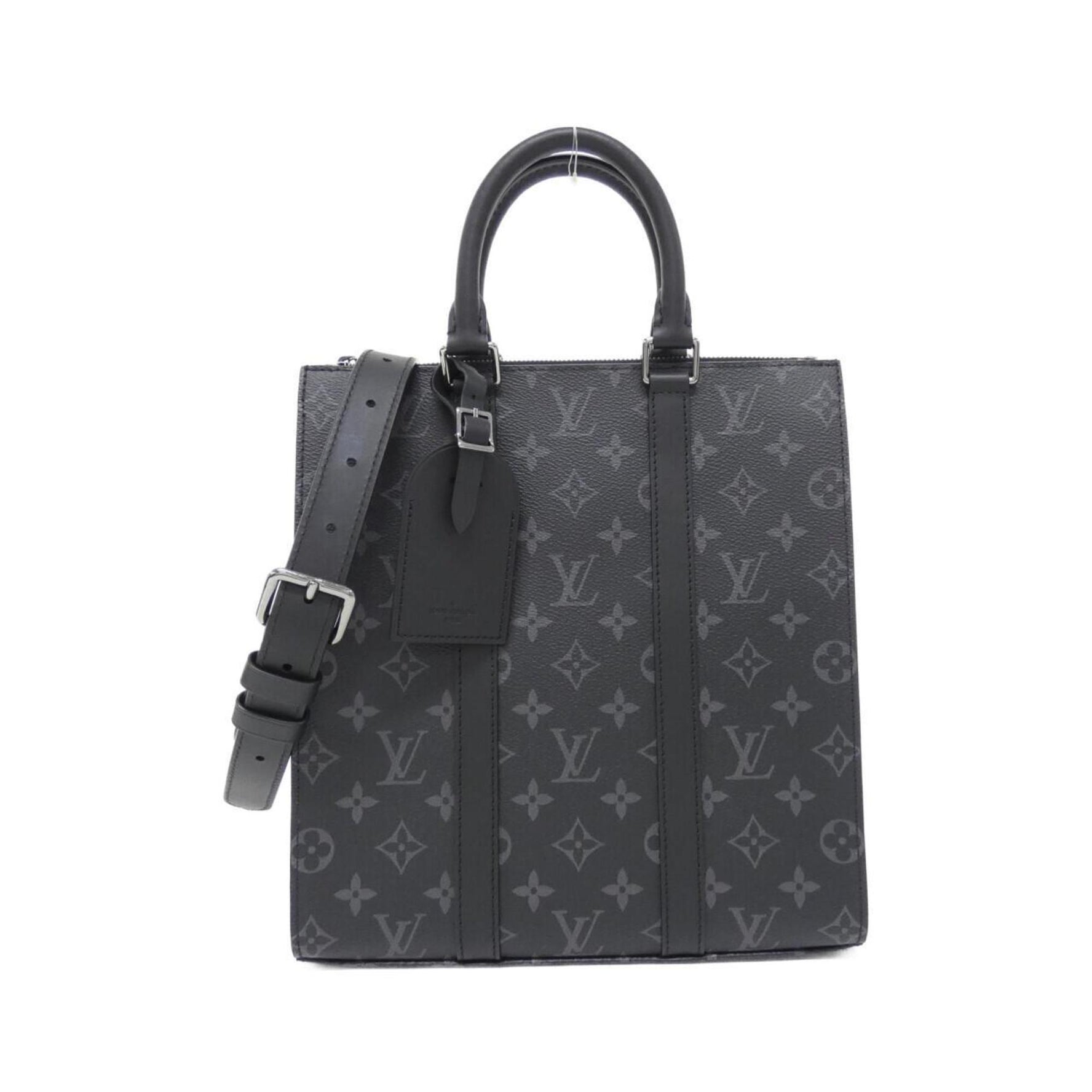 Louis Vuitton Monogram Eclipse Sac Plat Cross Handbag