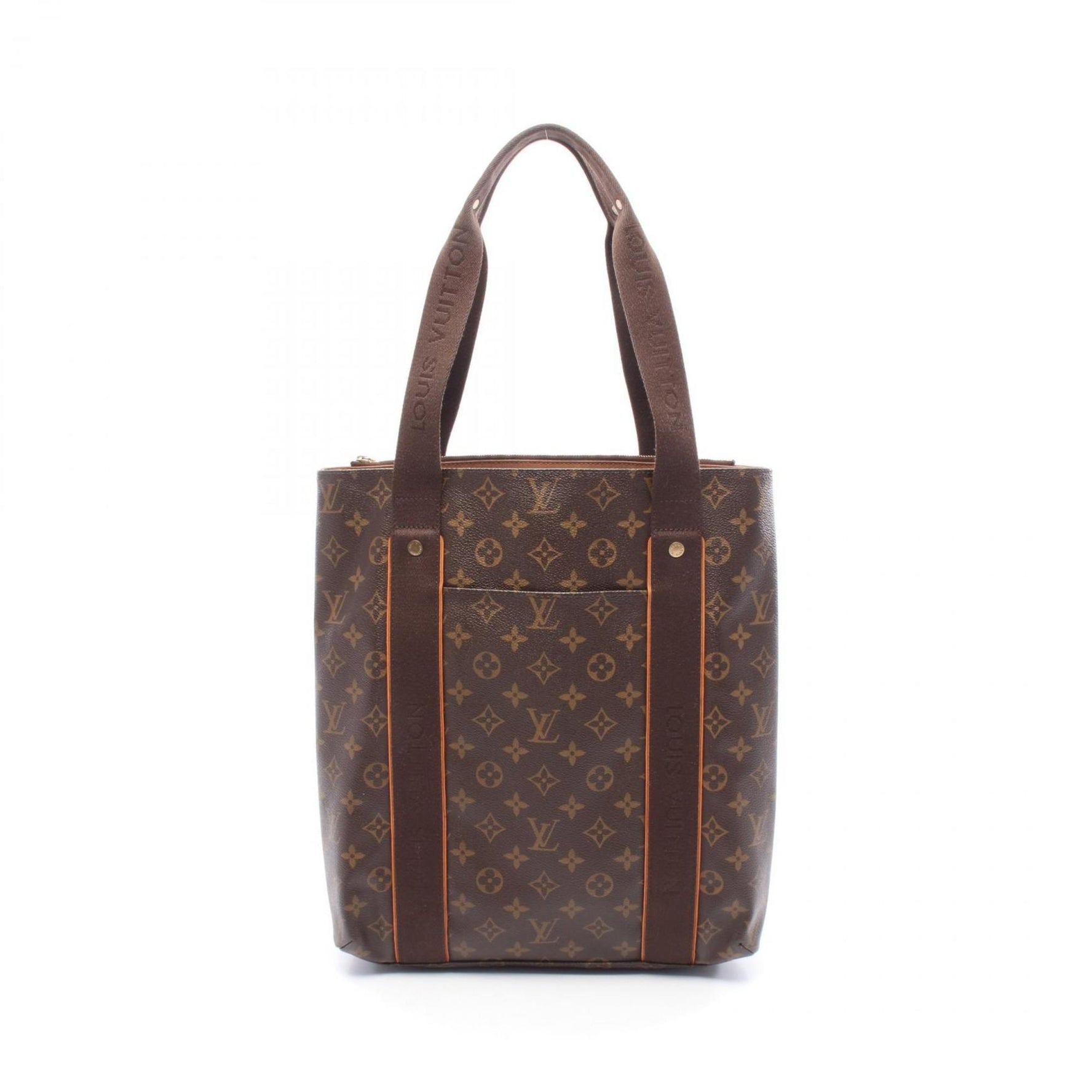 Louis Vuitton Cabas Bobur Tote Bag, Coated Canvas and Leather, Monogram, Men's