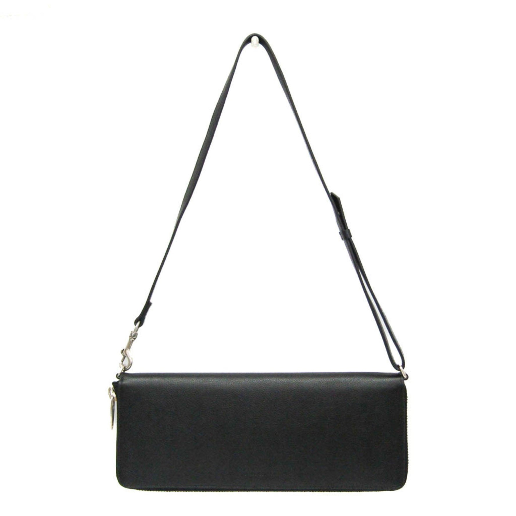 Balenciaga LEASH CLUTCH Women,Men Leather Shoulder Bag