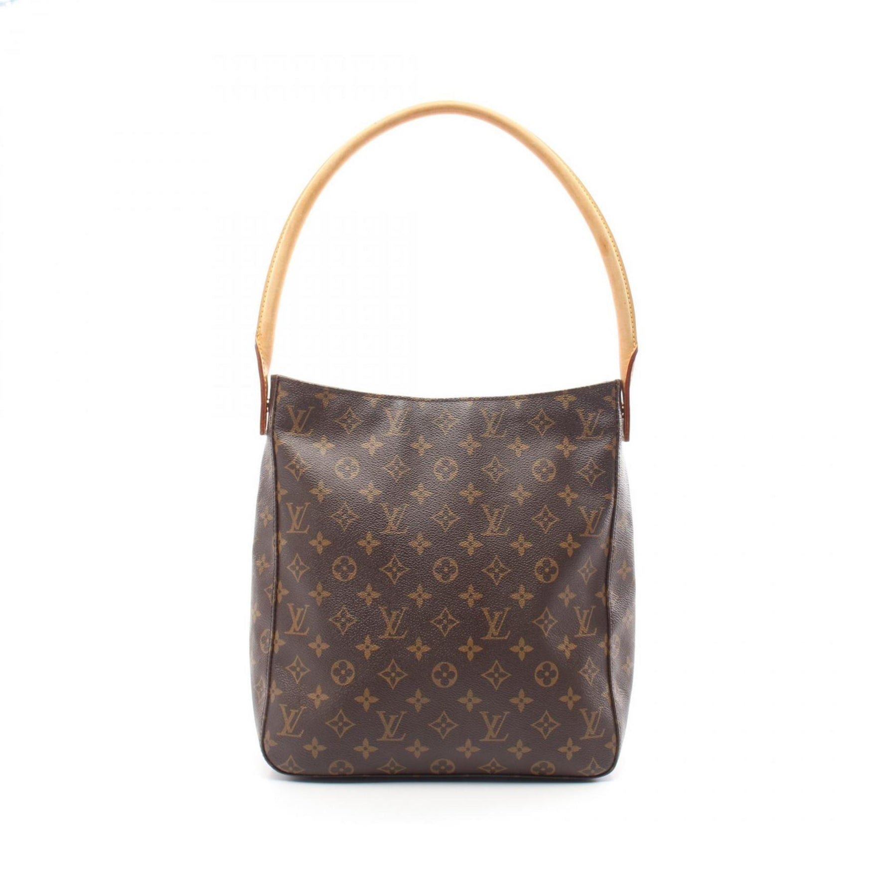Louis Vuitton Looping GM Shoulder Bag Coated Canvas Leather Monogram Brown