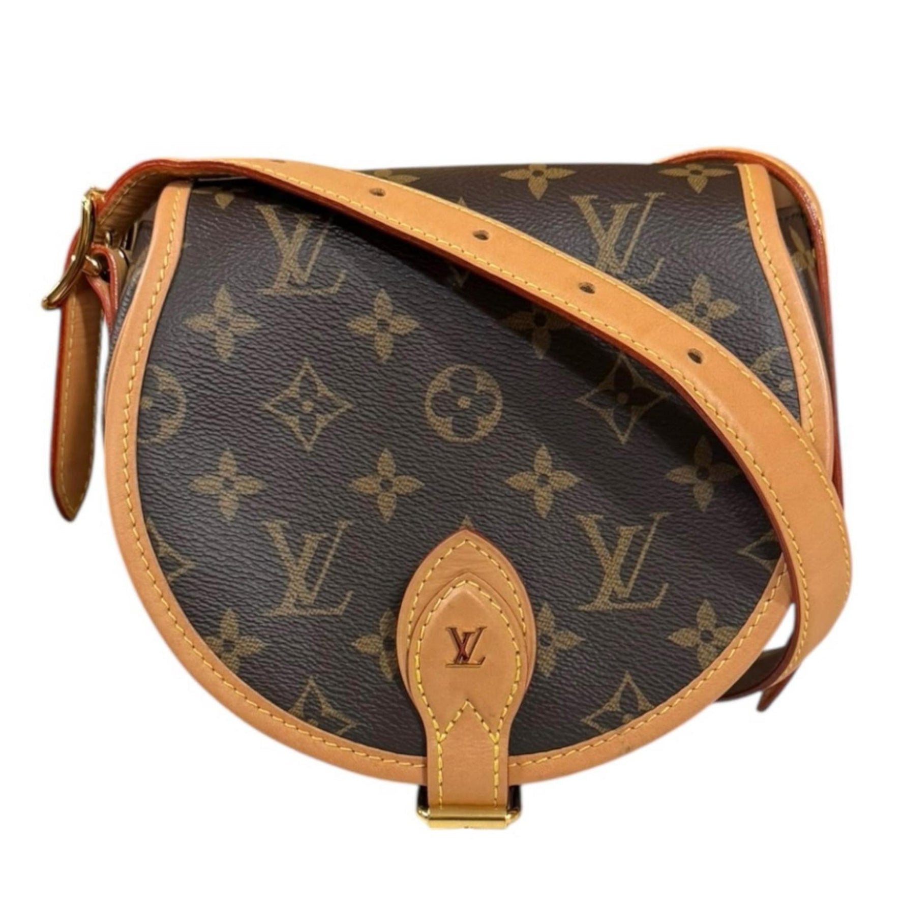 Louis Vuitton Tan Blanc Monogram Shoulder Bag, Canvas Brown, LOUIS VUITTON