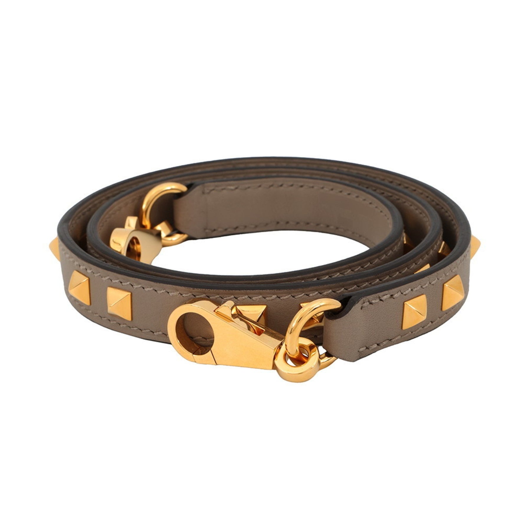 Hermes Hermès Mini Dog Shoulder Strap, Bandouliere, Etoupe, Swift, C Stamp