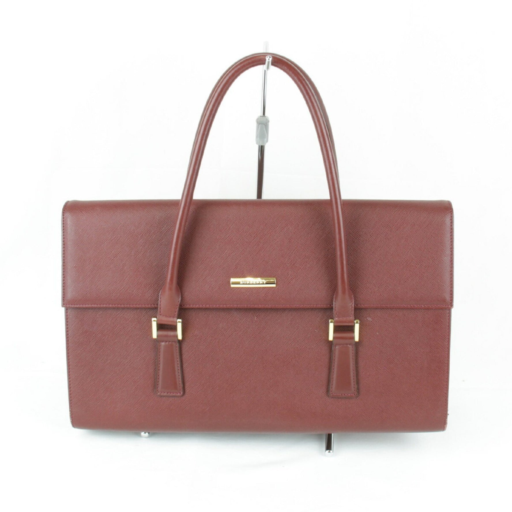 BURBERRY handbag leather red ladies