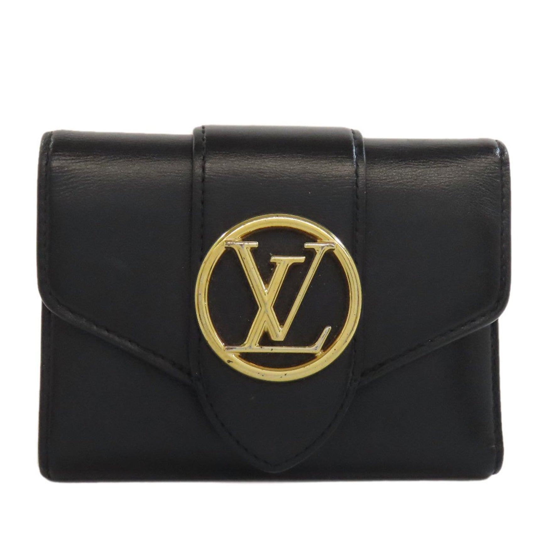 Louis Vuitton Portefeuille LV Pont Neuf Bi-fold Wallet Leather