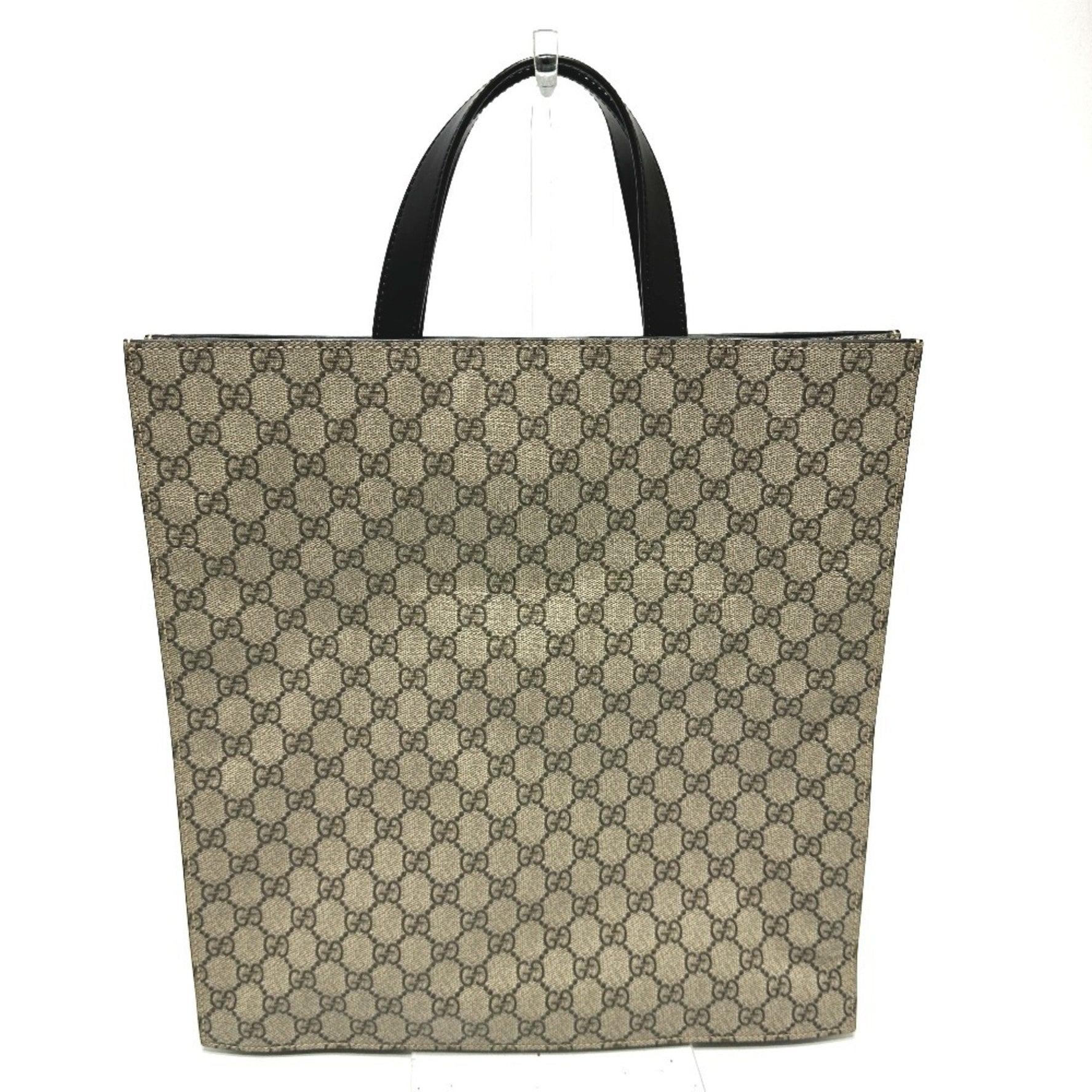 GUCCI GG Handbag Tote Bag in Supreme Canvas, Men's, Beige