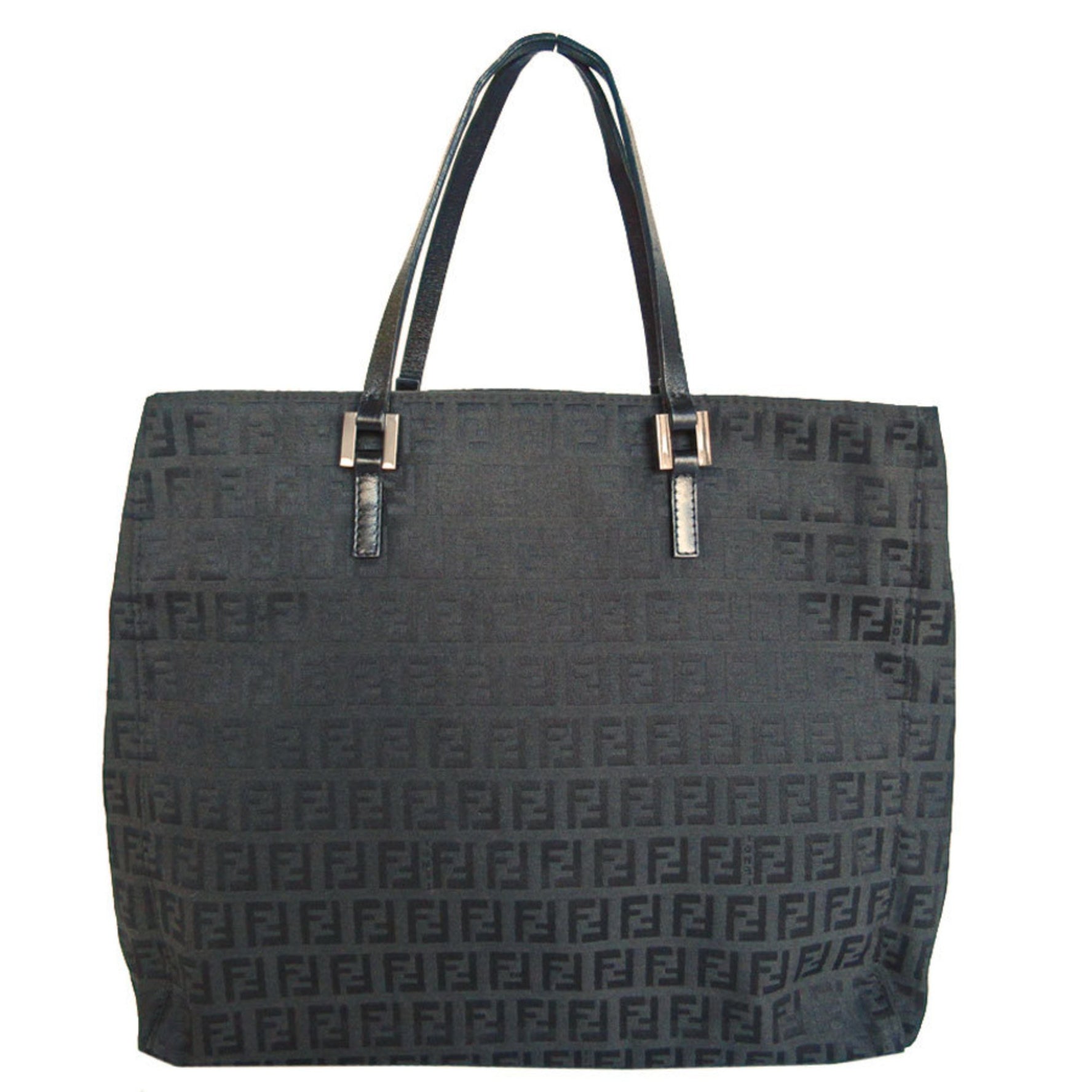 FENDI handbag Zucchino canvas leather ladies