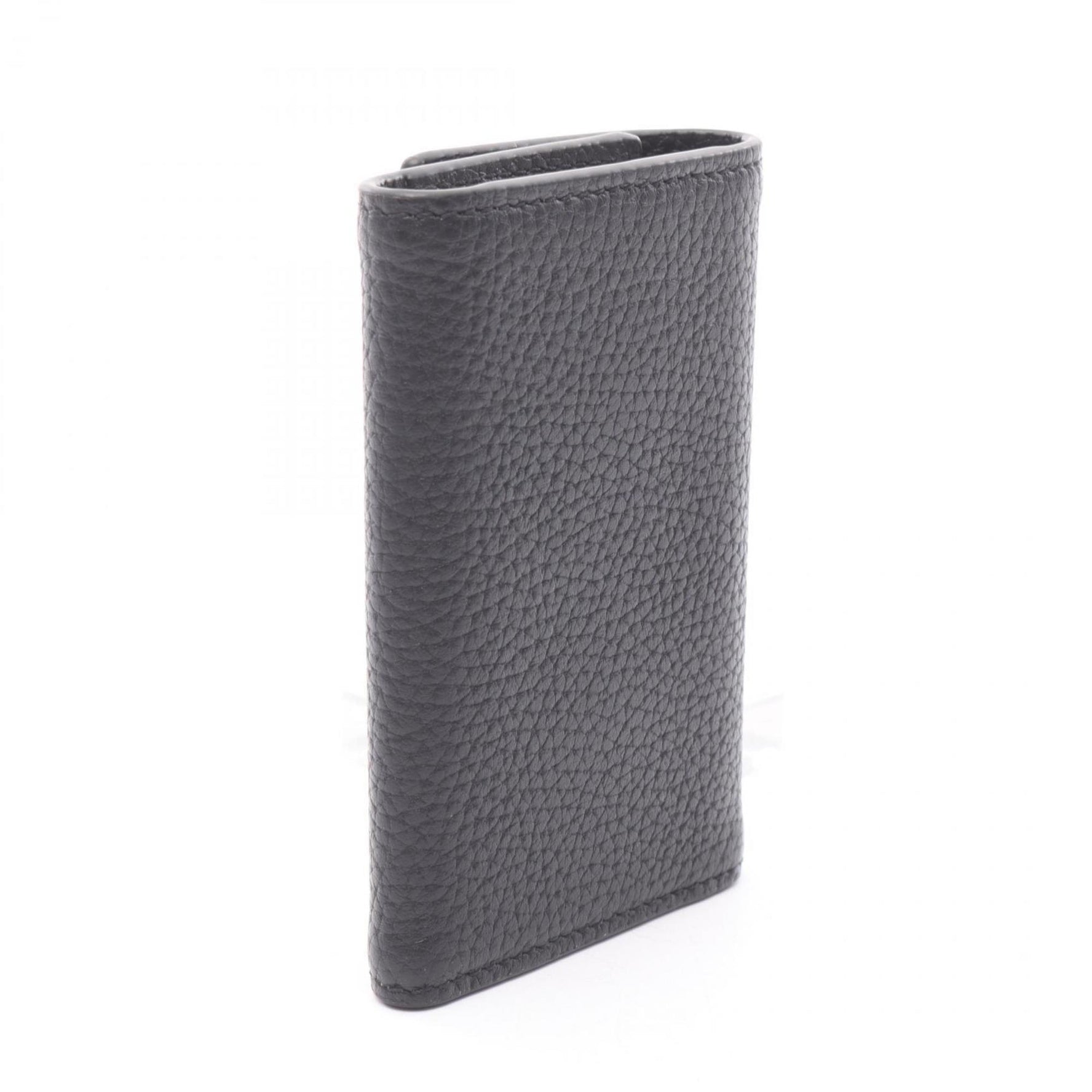 Gucci logo keychain, key case, leather