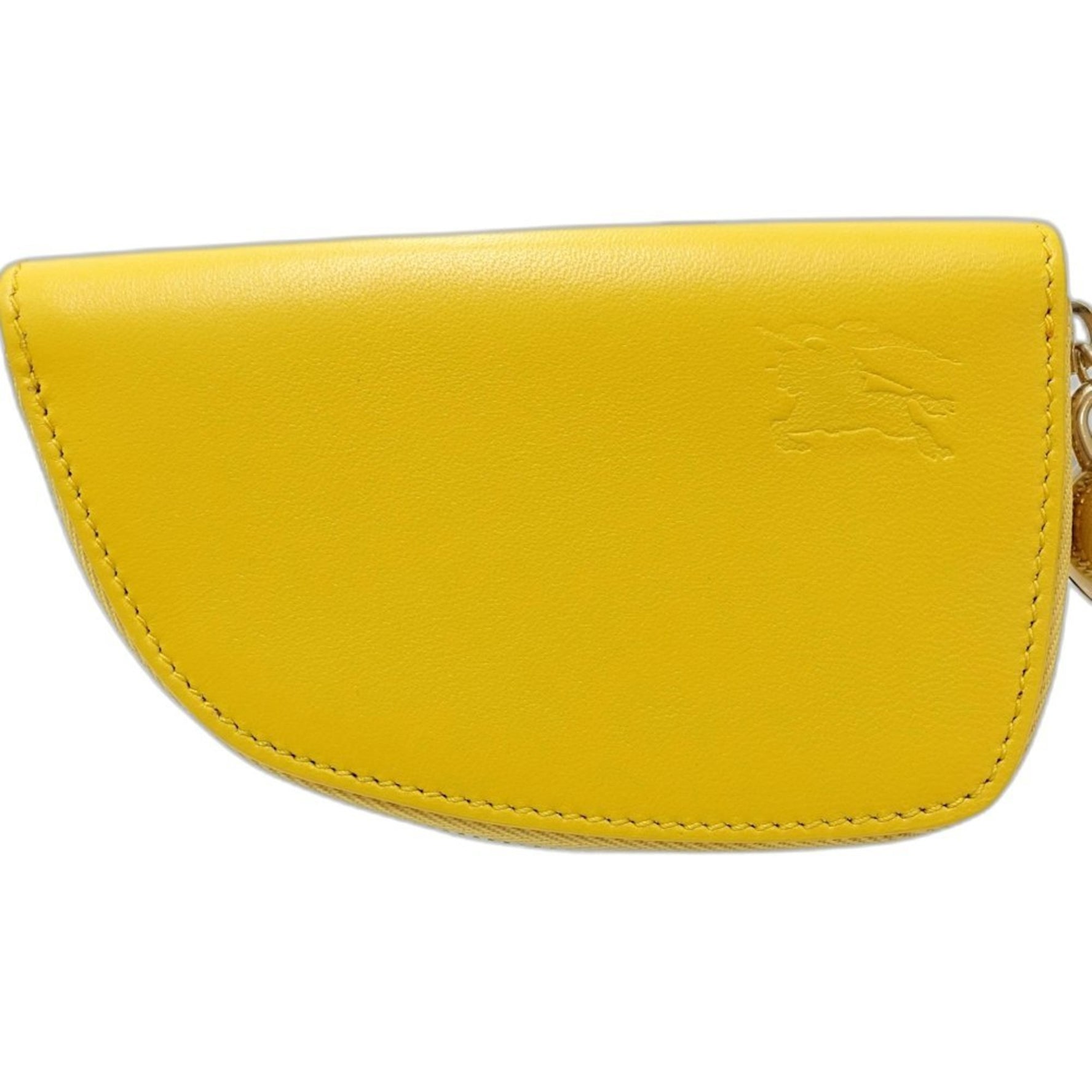 BURBERRY Wallet/Coin Case Shield Coin Purse Leather