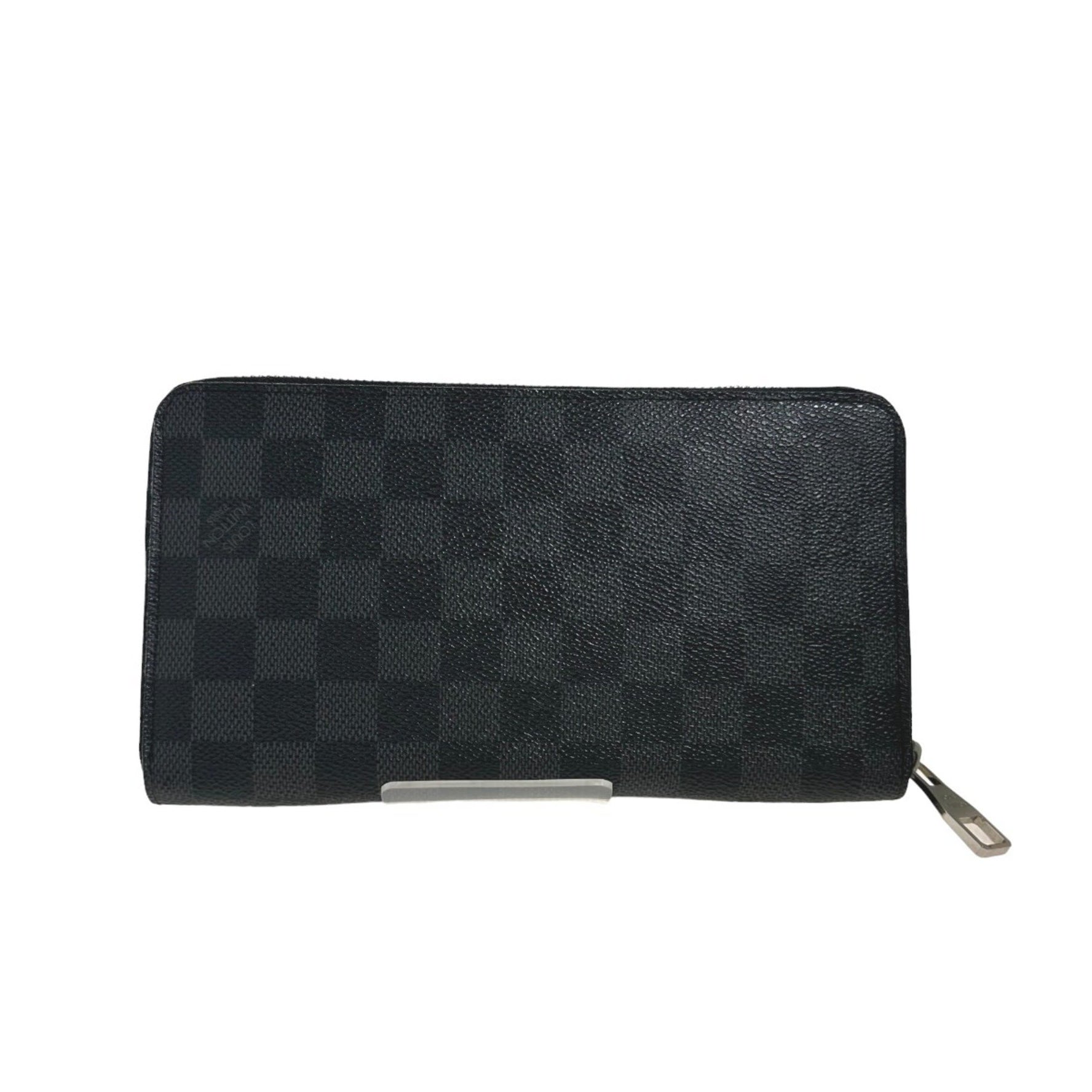 Louis Vuitton Round Zipper Damier Graphite Zippy Organizer Long Wallet
