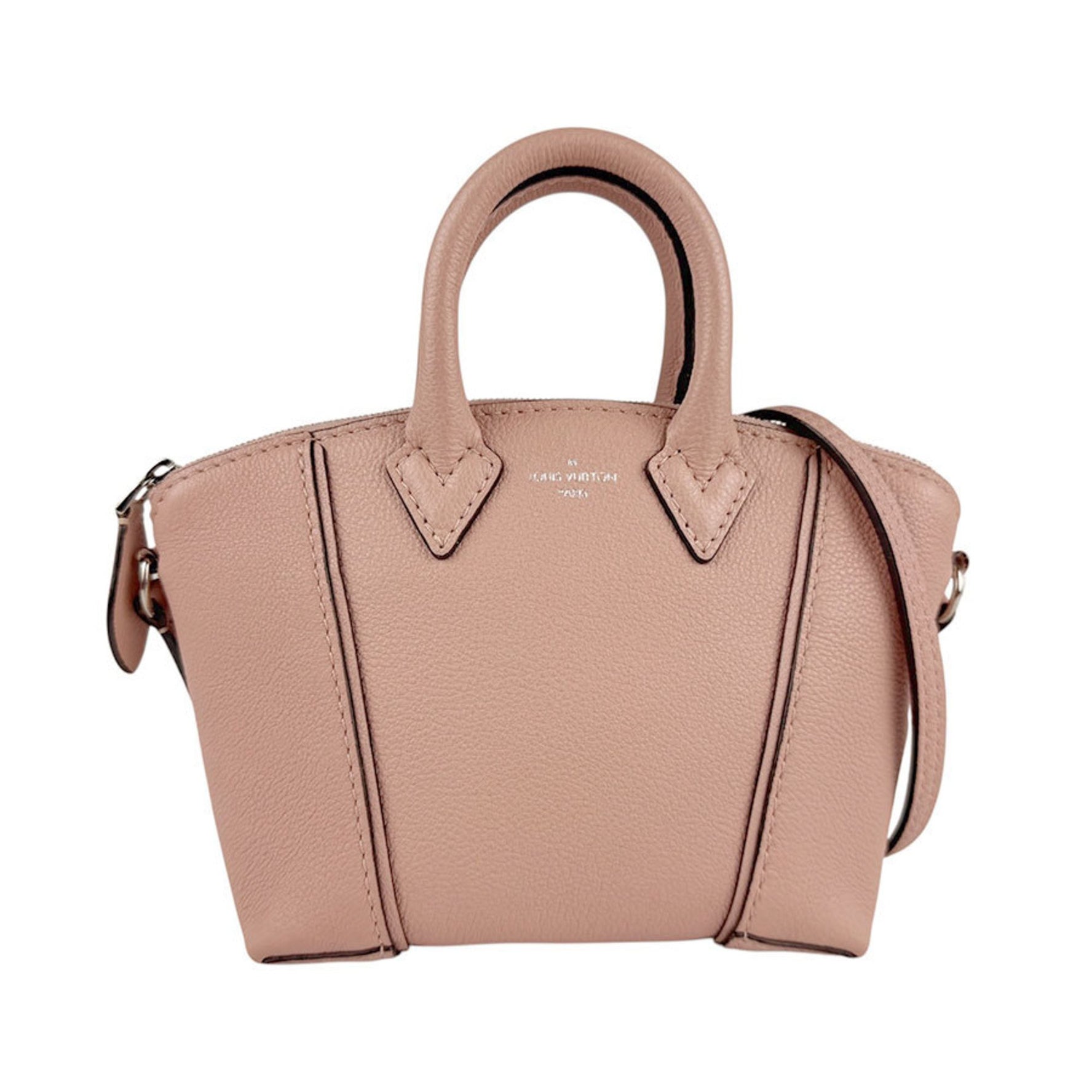 Louis Vuitton Nano Lockit Leather Shoulder Bag in and Silver