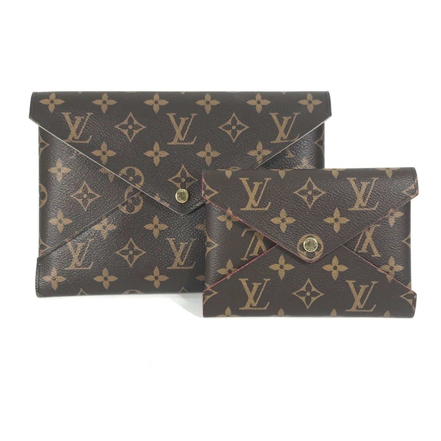 Louis Vuitton Monogram Pochette Kirigami Large and Medium Pouch Clutch Bag Canvas