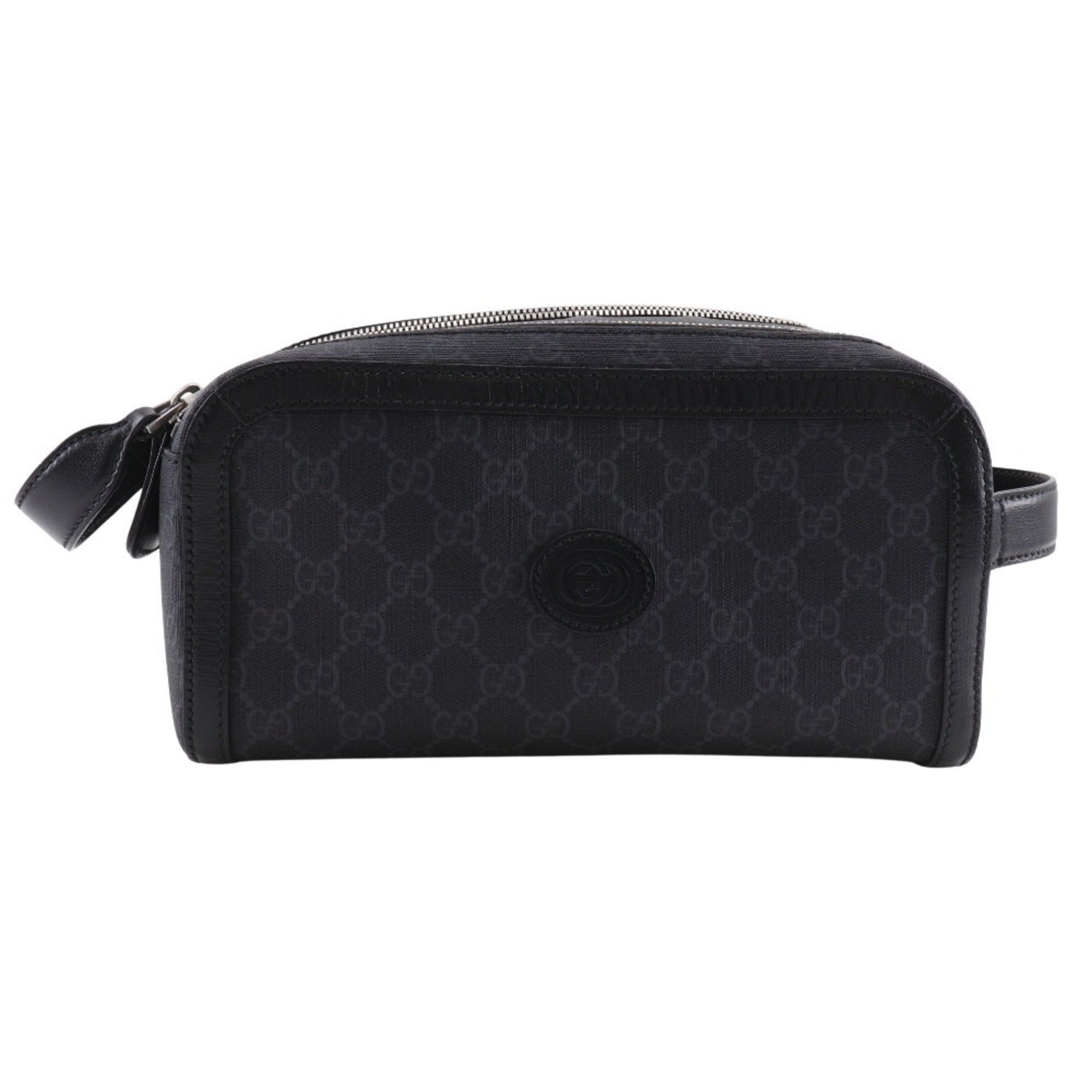 Gucci Interlocking G Second Bag in GG Supreme Canvas with Double