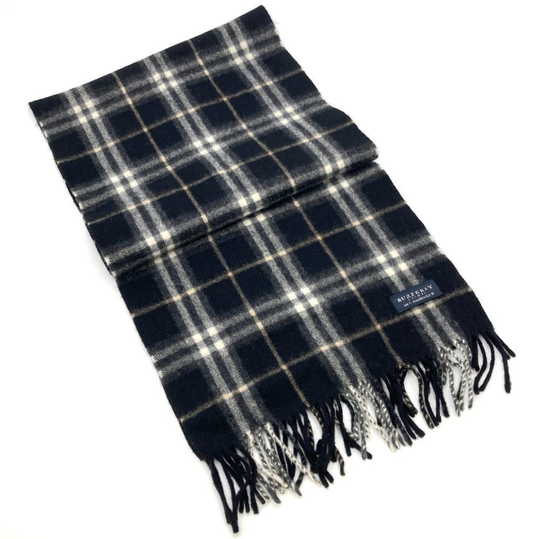Burberry Check Scarf Cashmere