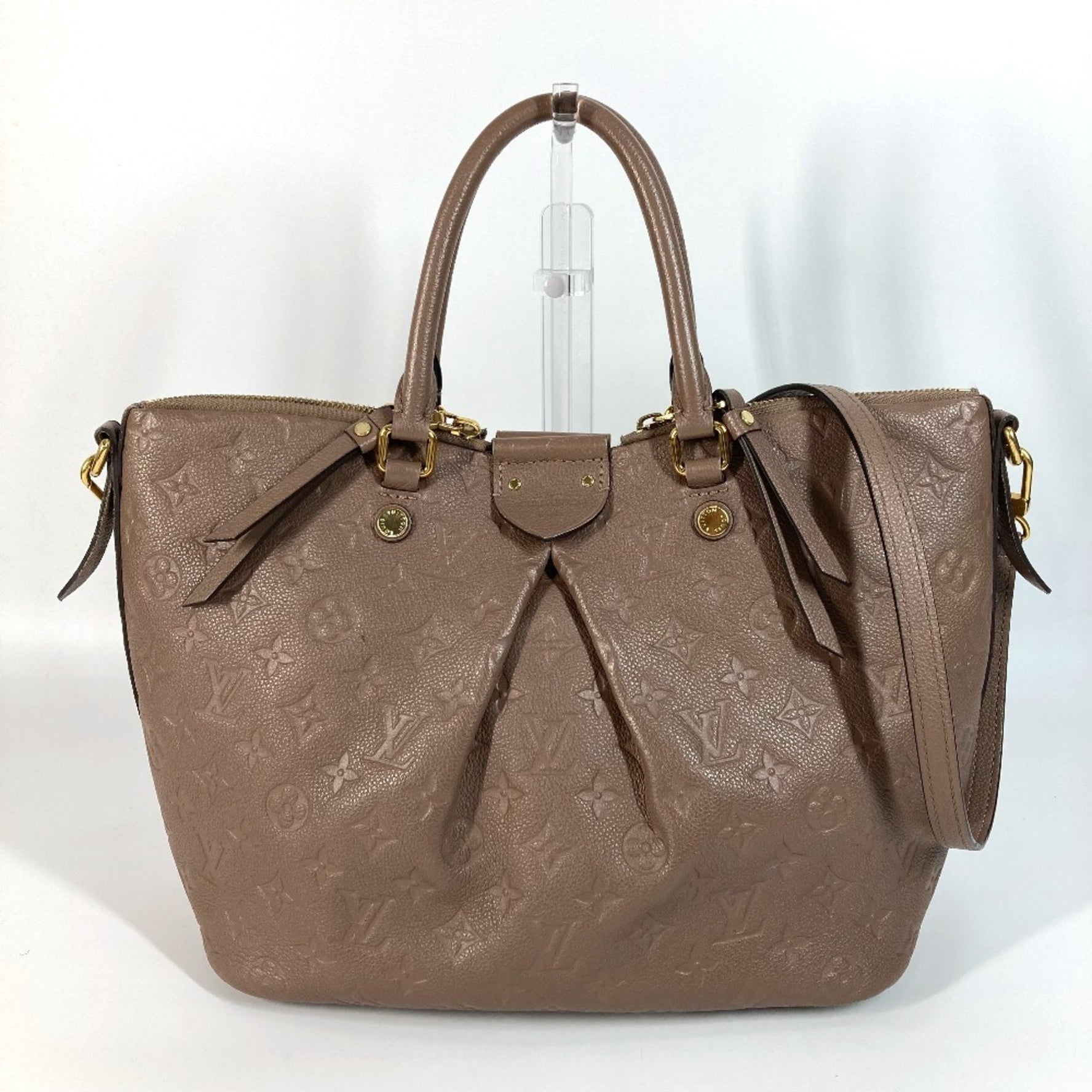 Louis Vuitton Monogram Empreinte Motherine MM Bag Shoulder Crossbody Handbag Leather Mastic