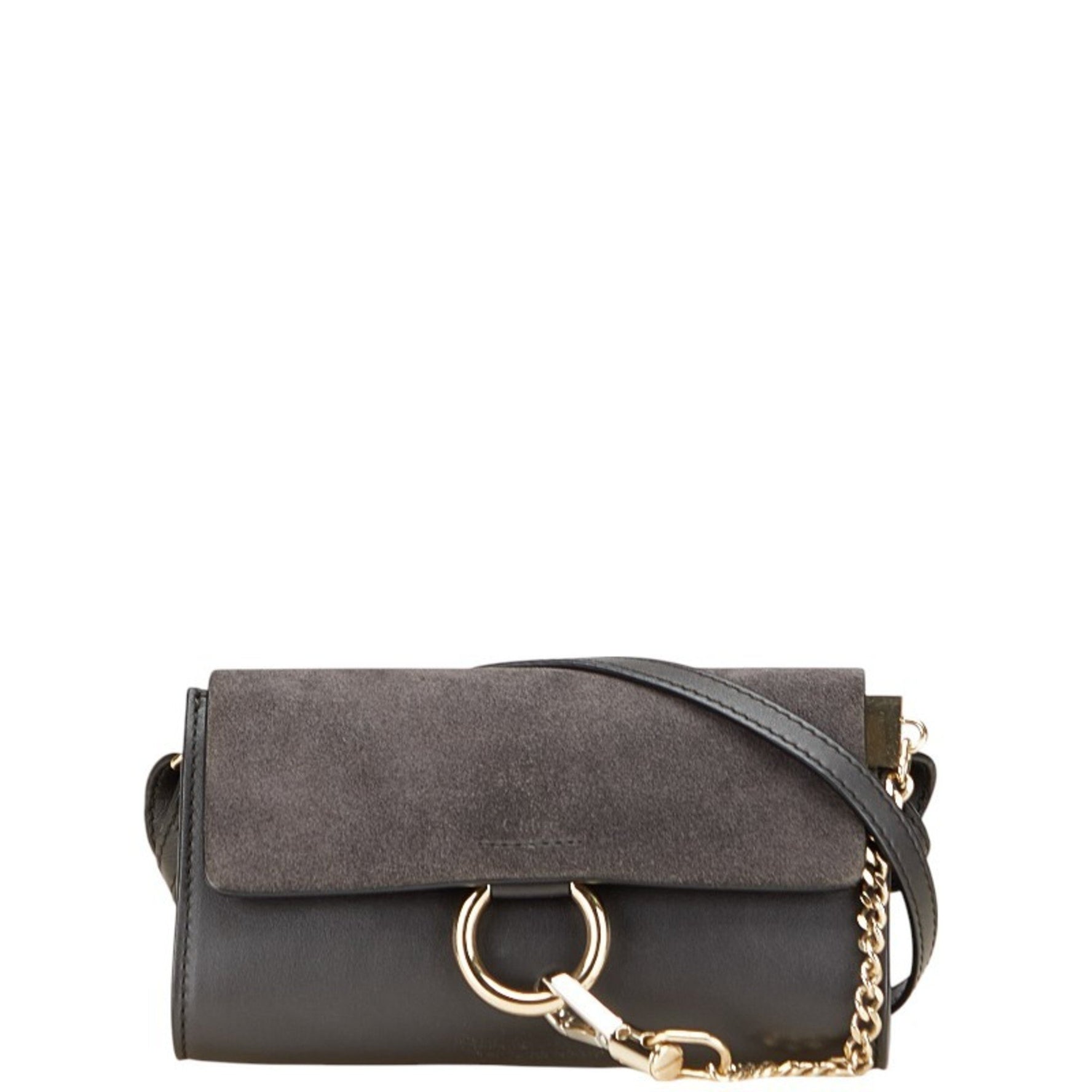 Chloé Chloe Faye Crossbody Shoulder Bag in Leather and Suede