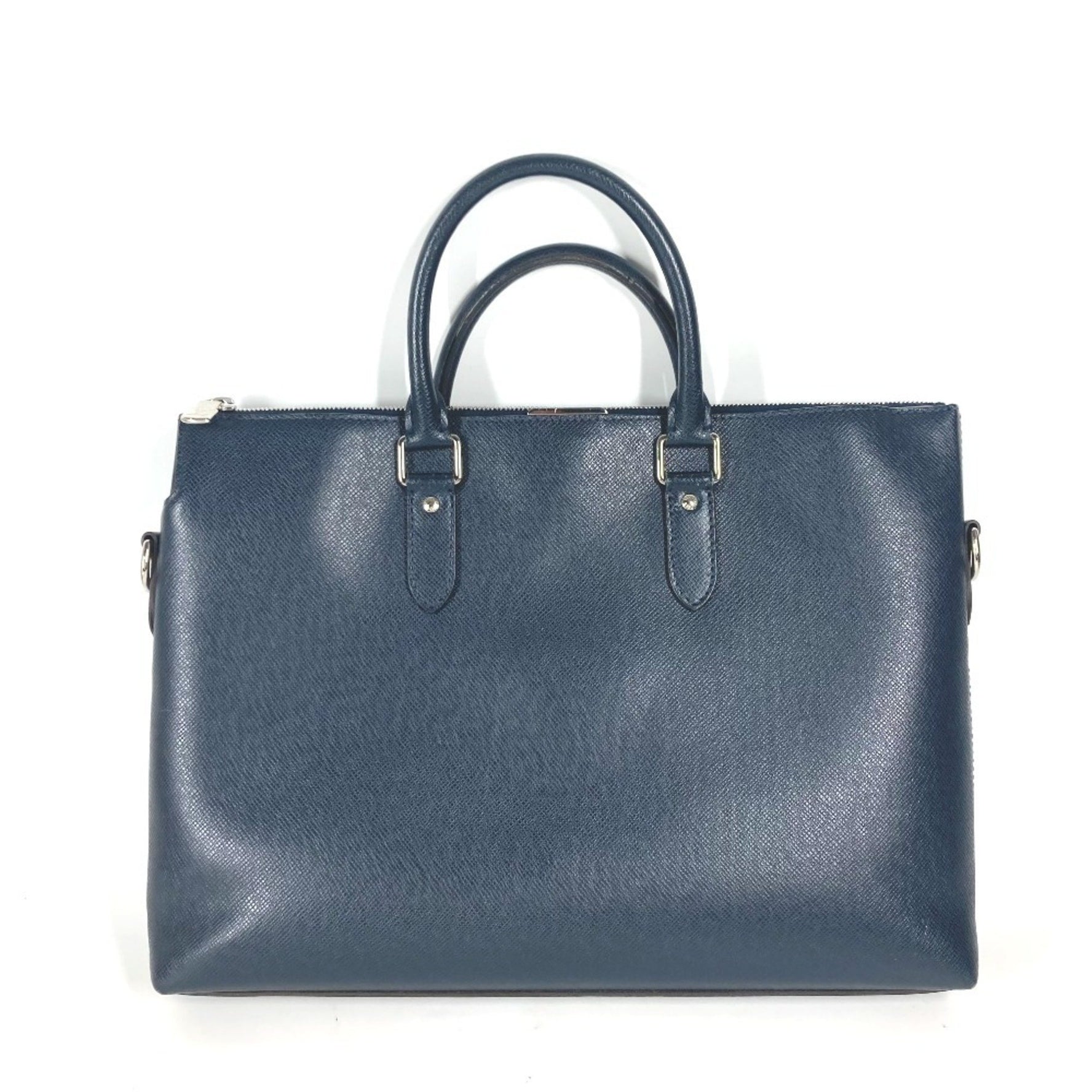 Louis Vuitton Taiga Anton Bag Shoulder Leather Blue Marine
