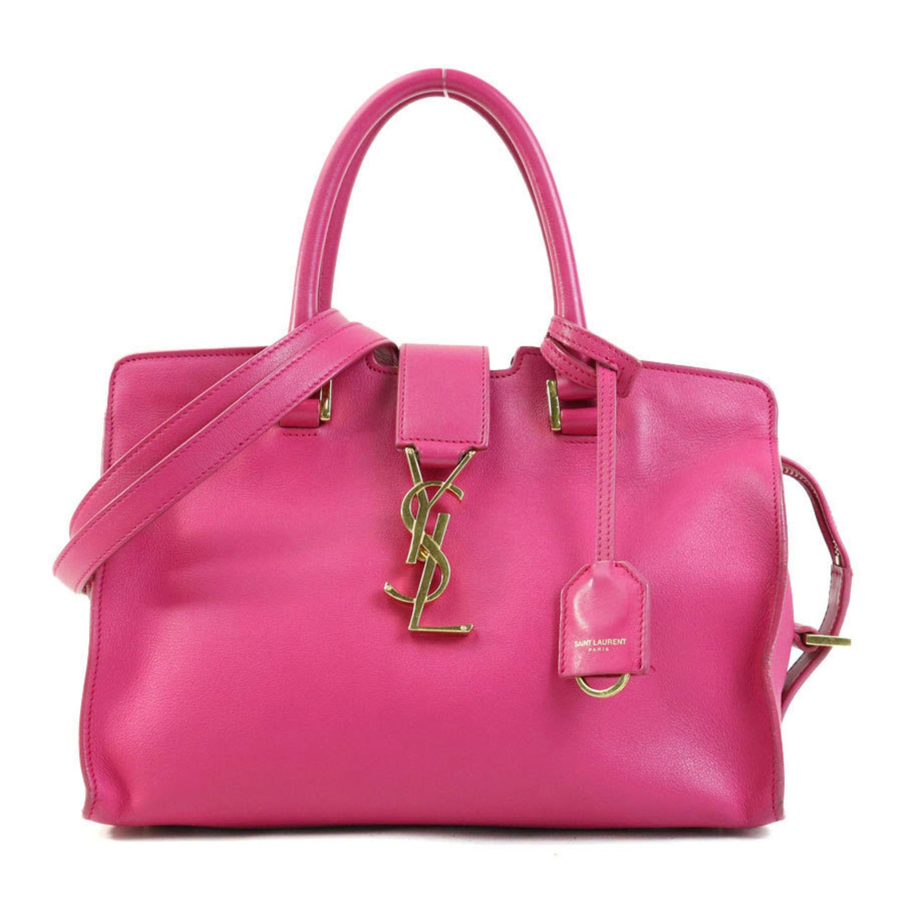 Saint Laurent handbag shoulder bag Baby Cabas leather gold
