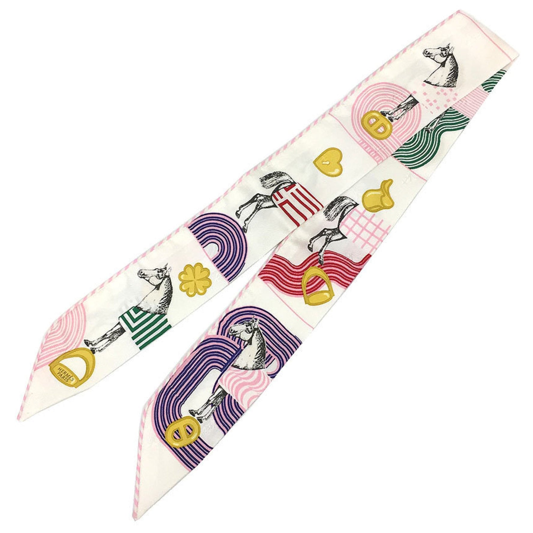 HERMES Twilly Scarf GARDE ROBE POP 06 Muffler