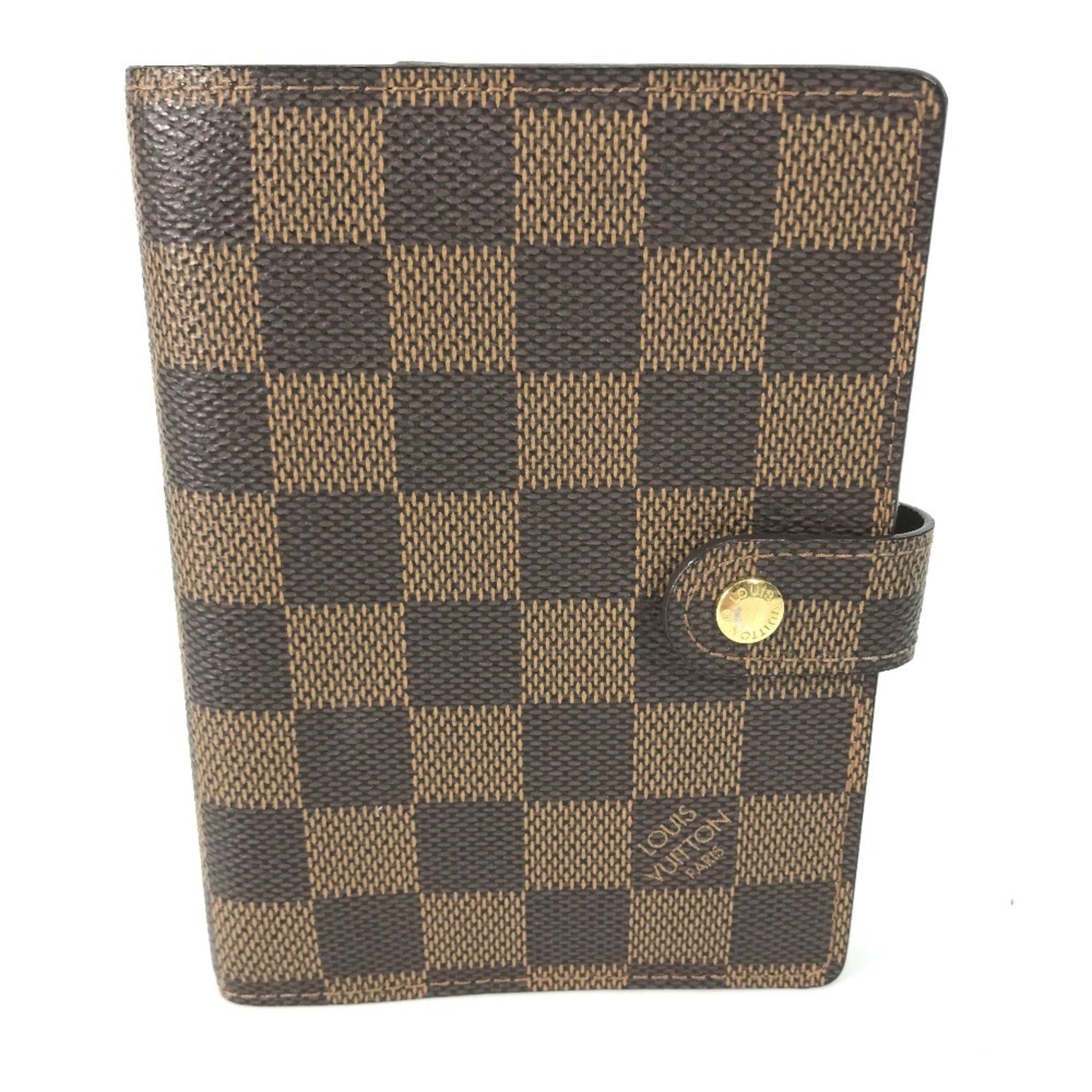 Louis Vuitton Damier Agenda PM Stationery Notebook Cover Canvas Men's Ebene Brown