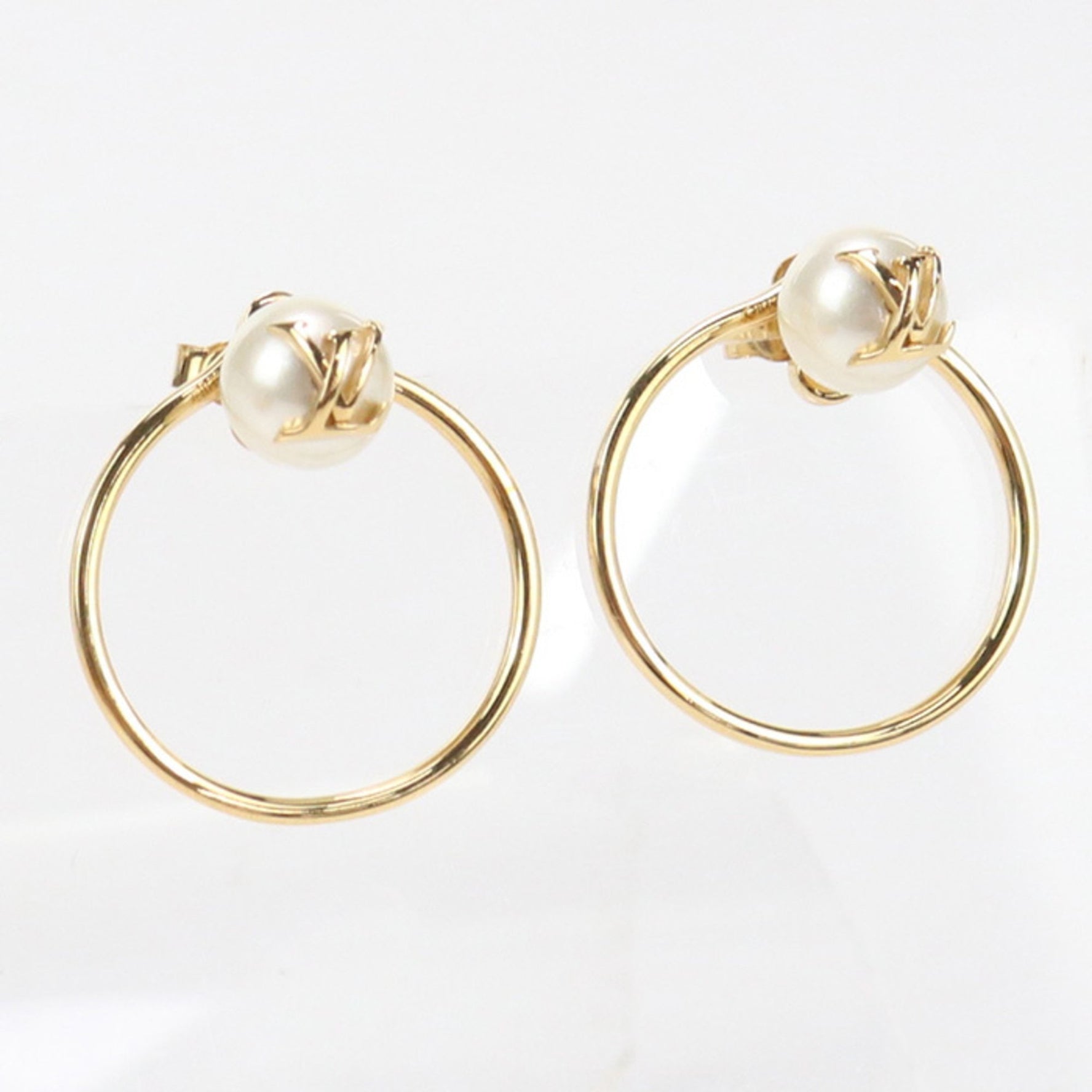 LOUIS VUITTON Louis Vuitton Earrings LV Eclipse Pearl in