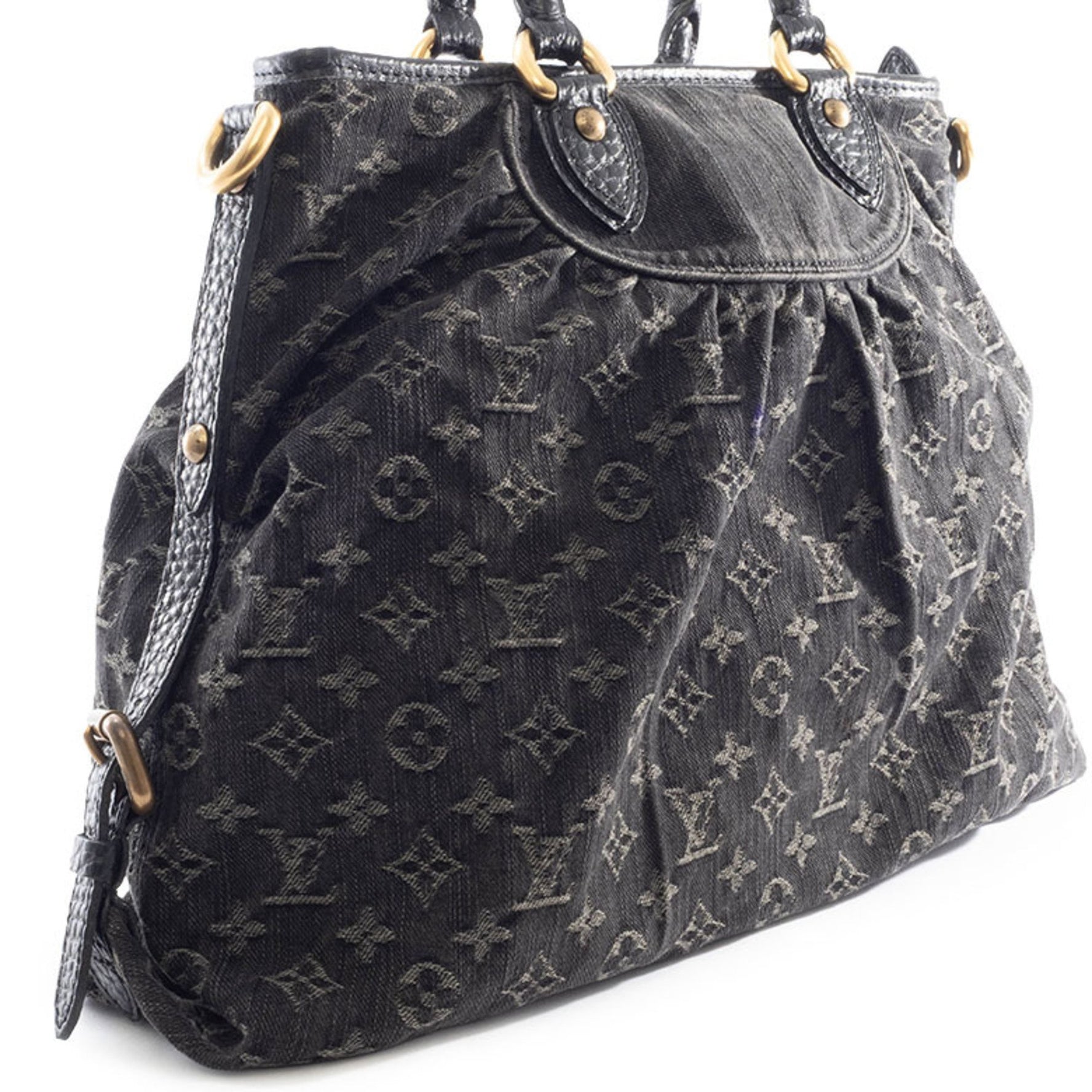Louis Vuitton Neocavi GM Handbag Monogram Denim LOUIS VUITTON