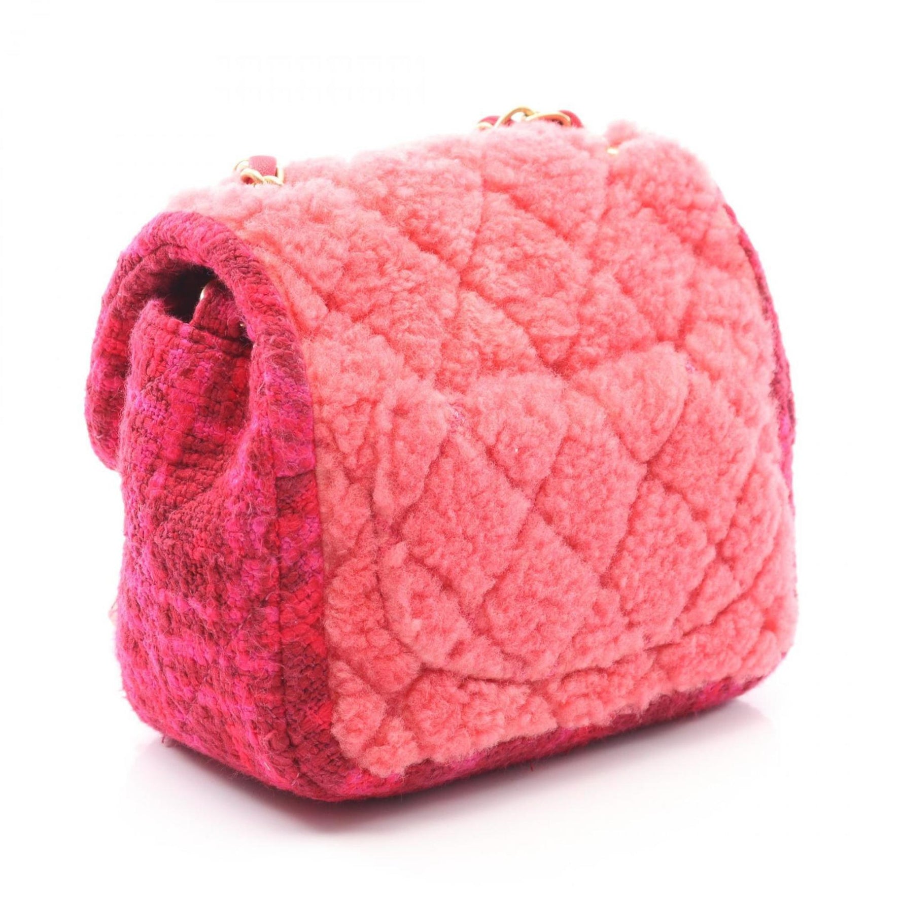 Chanel Mini Matelasse Shoulder Bag, Fabric Boa