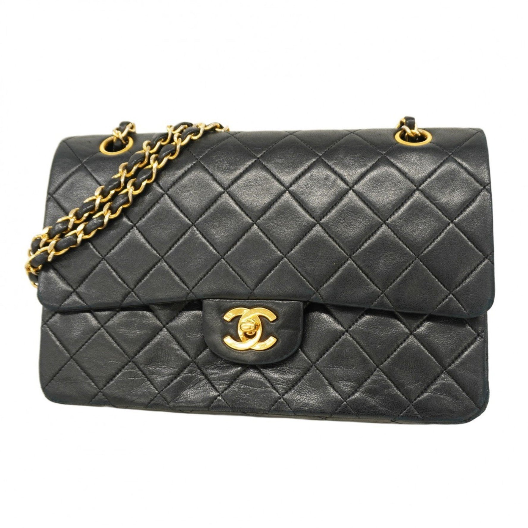 Chanel Matelasse Shoulder Bag with Double Flap and Chain, Lambskin
