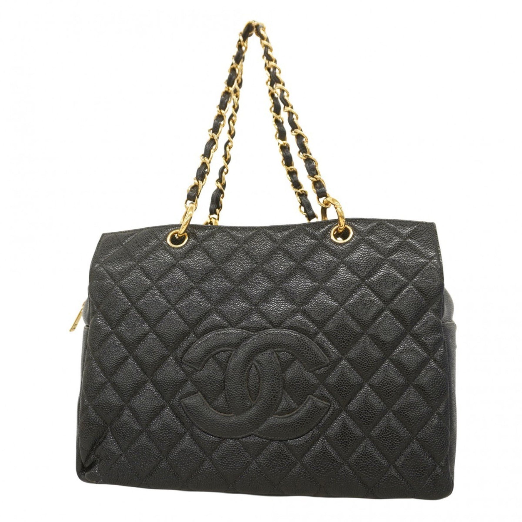 Chanel Matelasse Shoulder Bag with Chain Bag, Caviar Skin