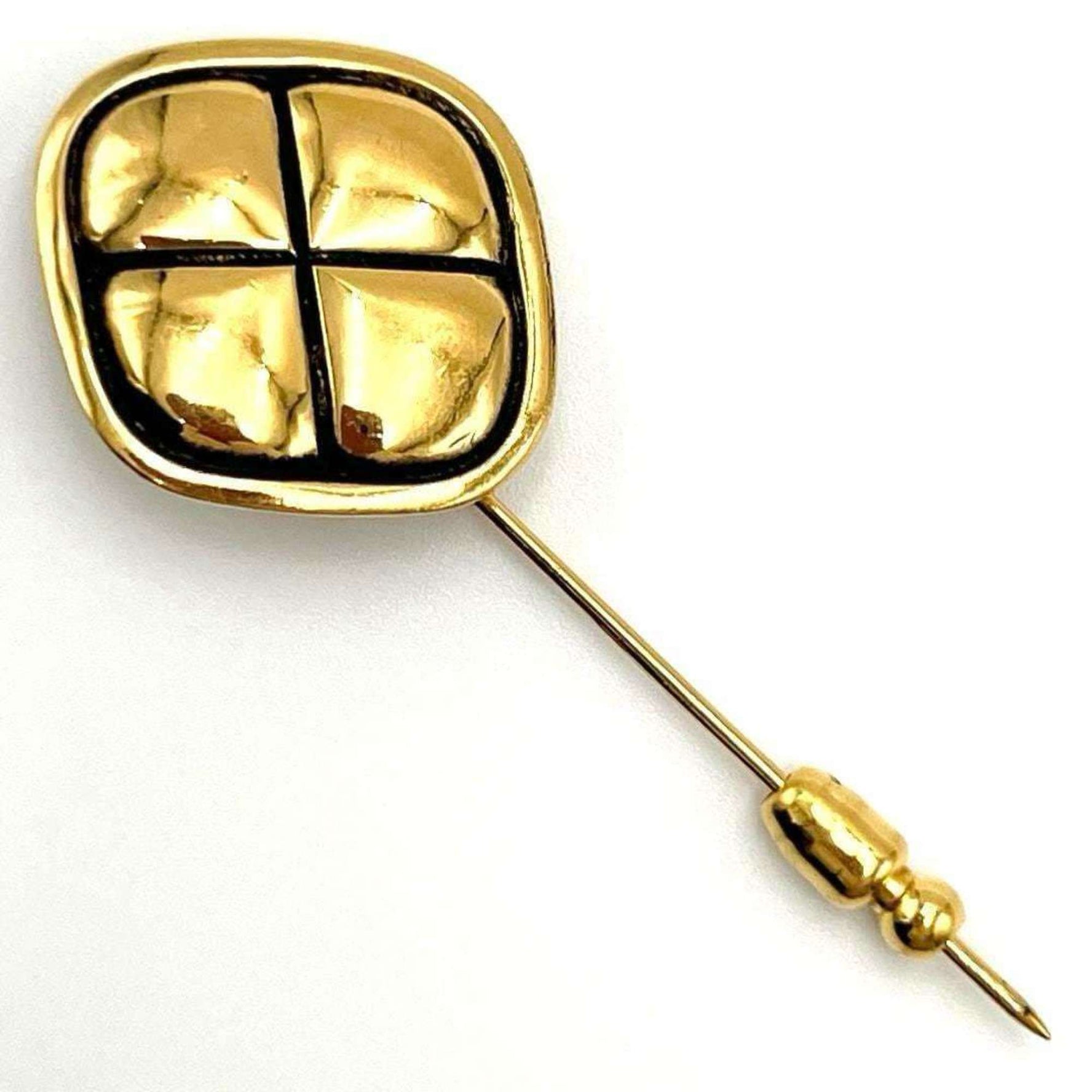 Chanel Brooch Pin Matelasse Vintage