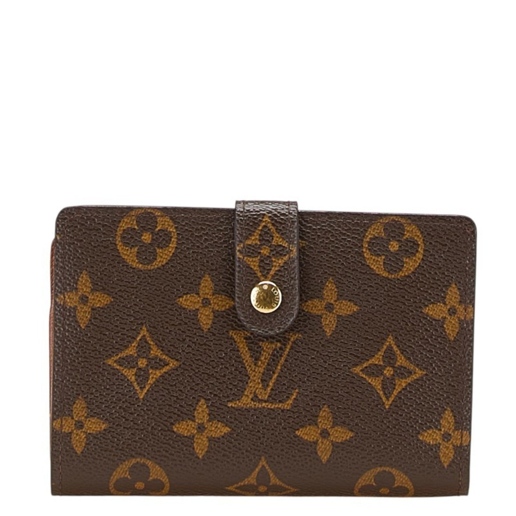 Louis Vuitton Monogram Viennois Bi-fold Wallet Leather